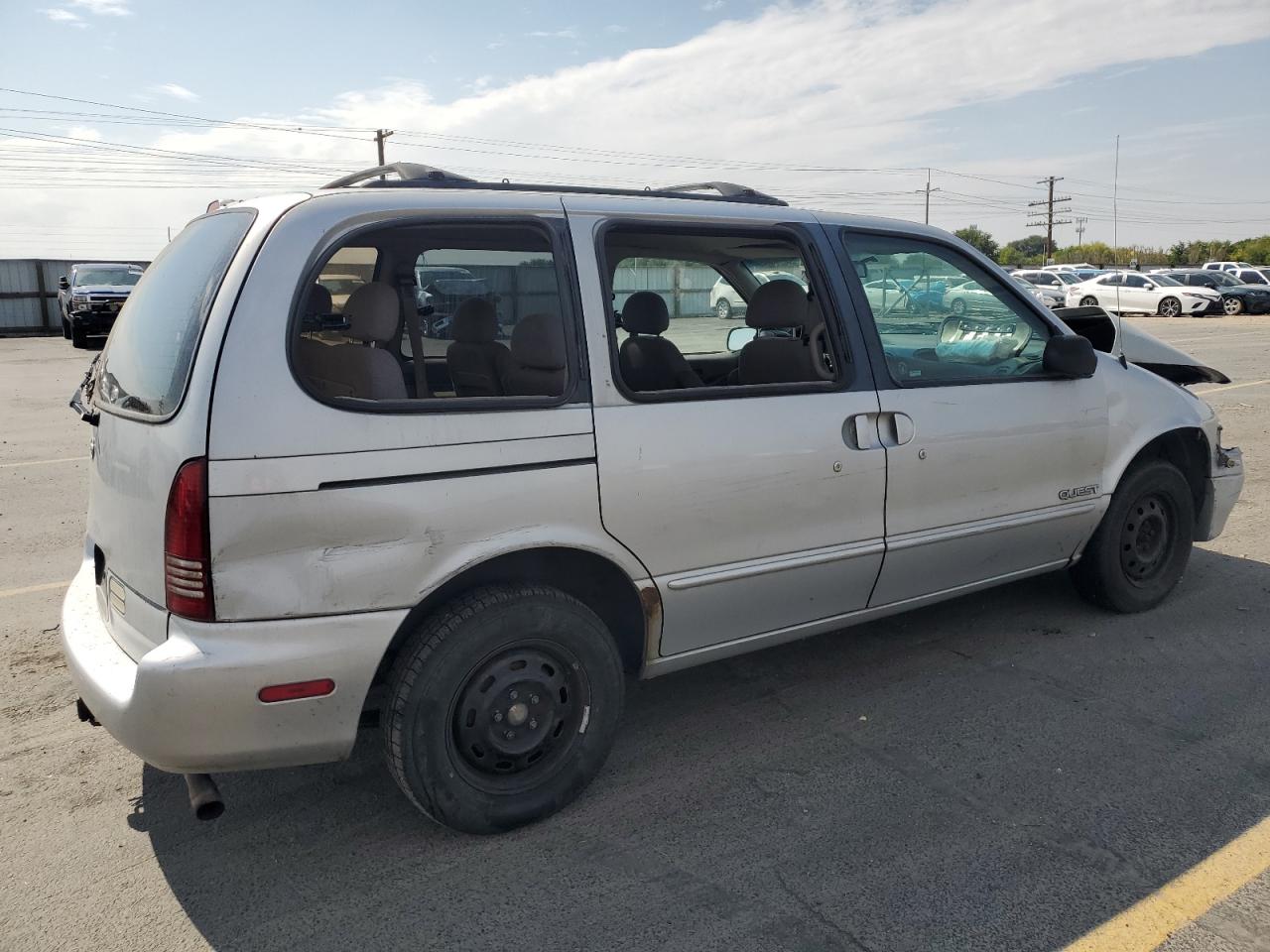 1997 Nissan Quest Xe Silver vin: 4N2DN1114VD818165