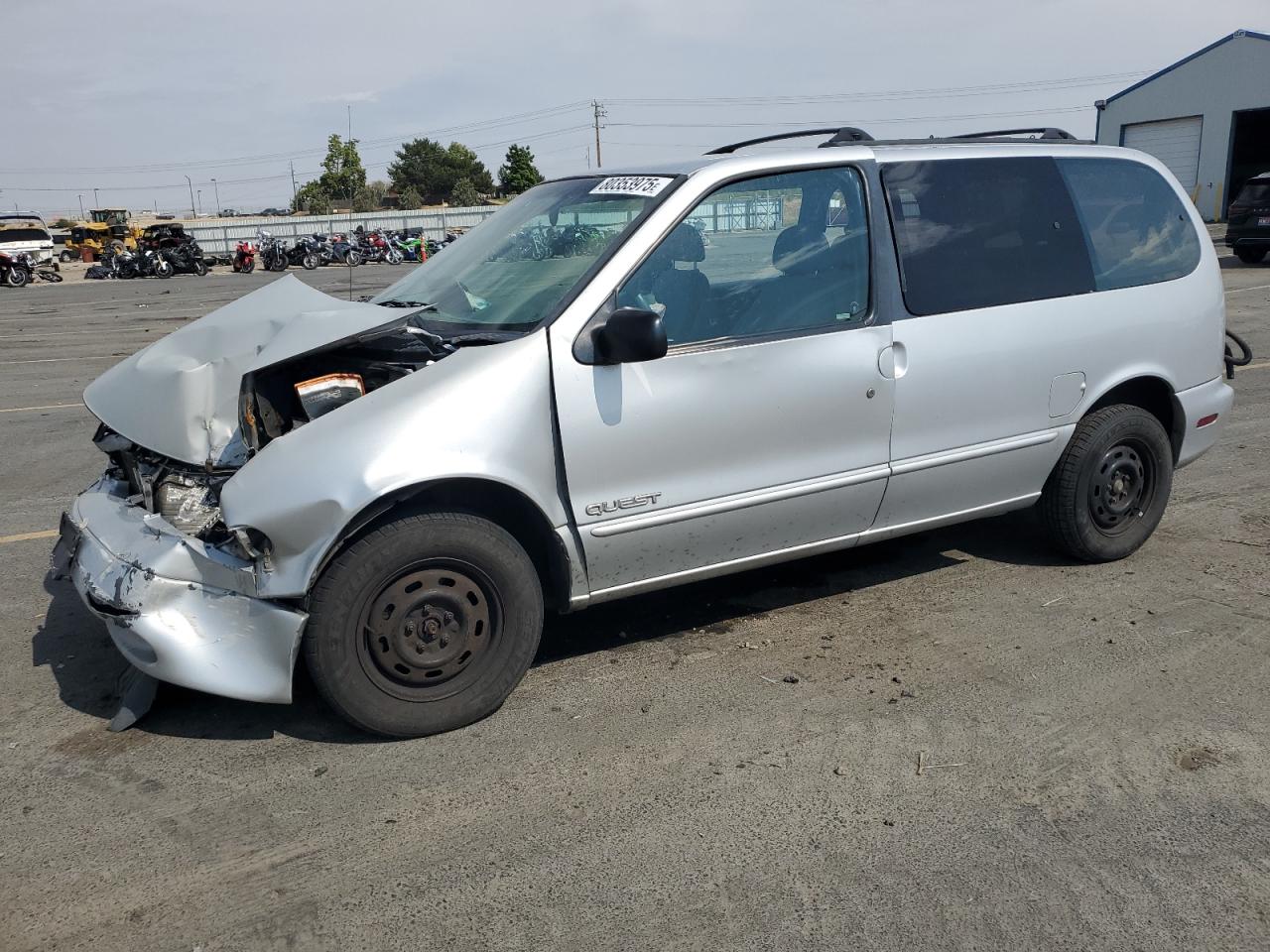 1997 Nissan Quest Xe Silver vin: 4N2DN1114VD818165