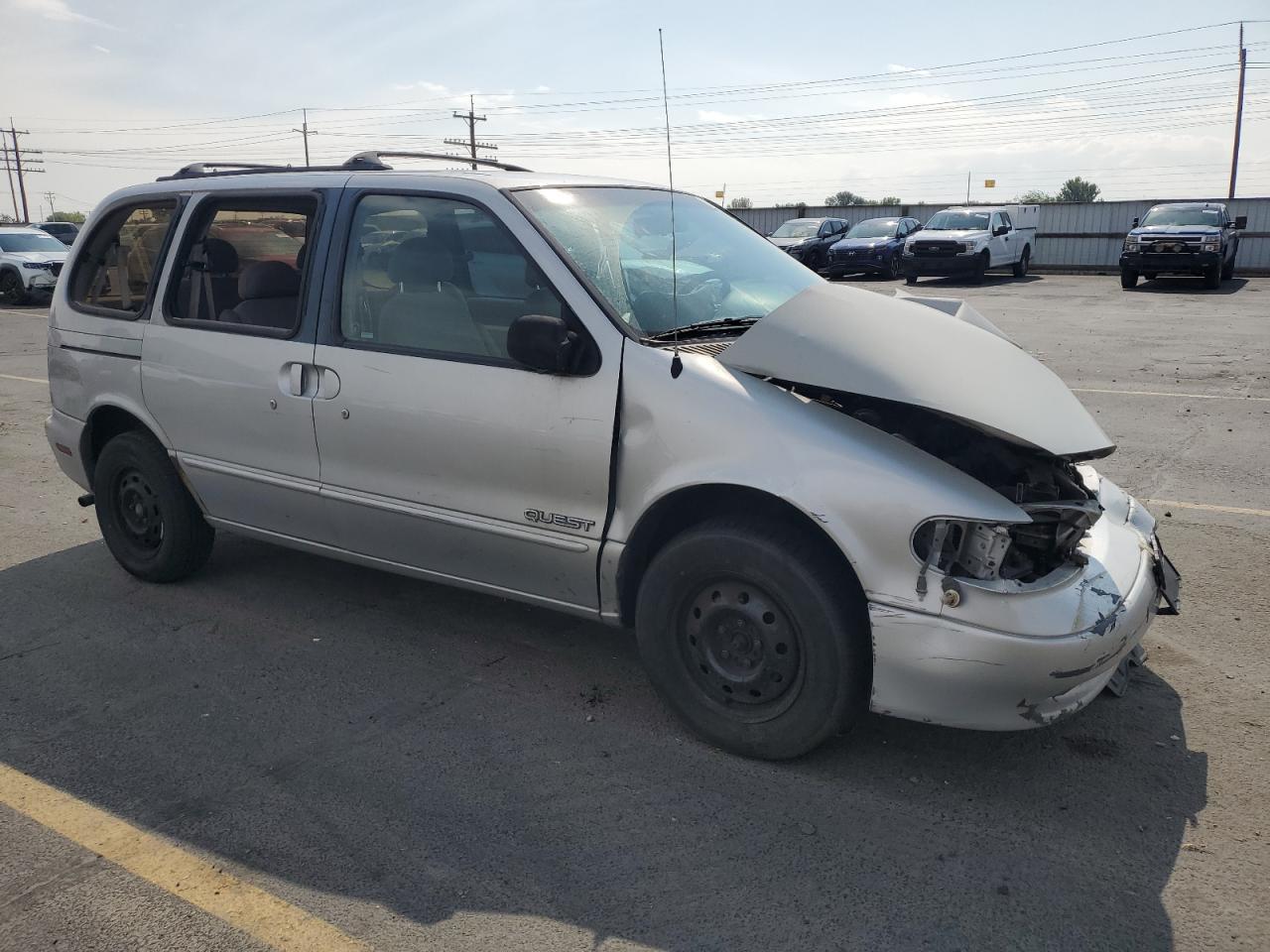 1997 Nissan Quest Xe Silver vin: 4N2DN1114VD818165