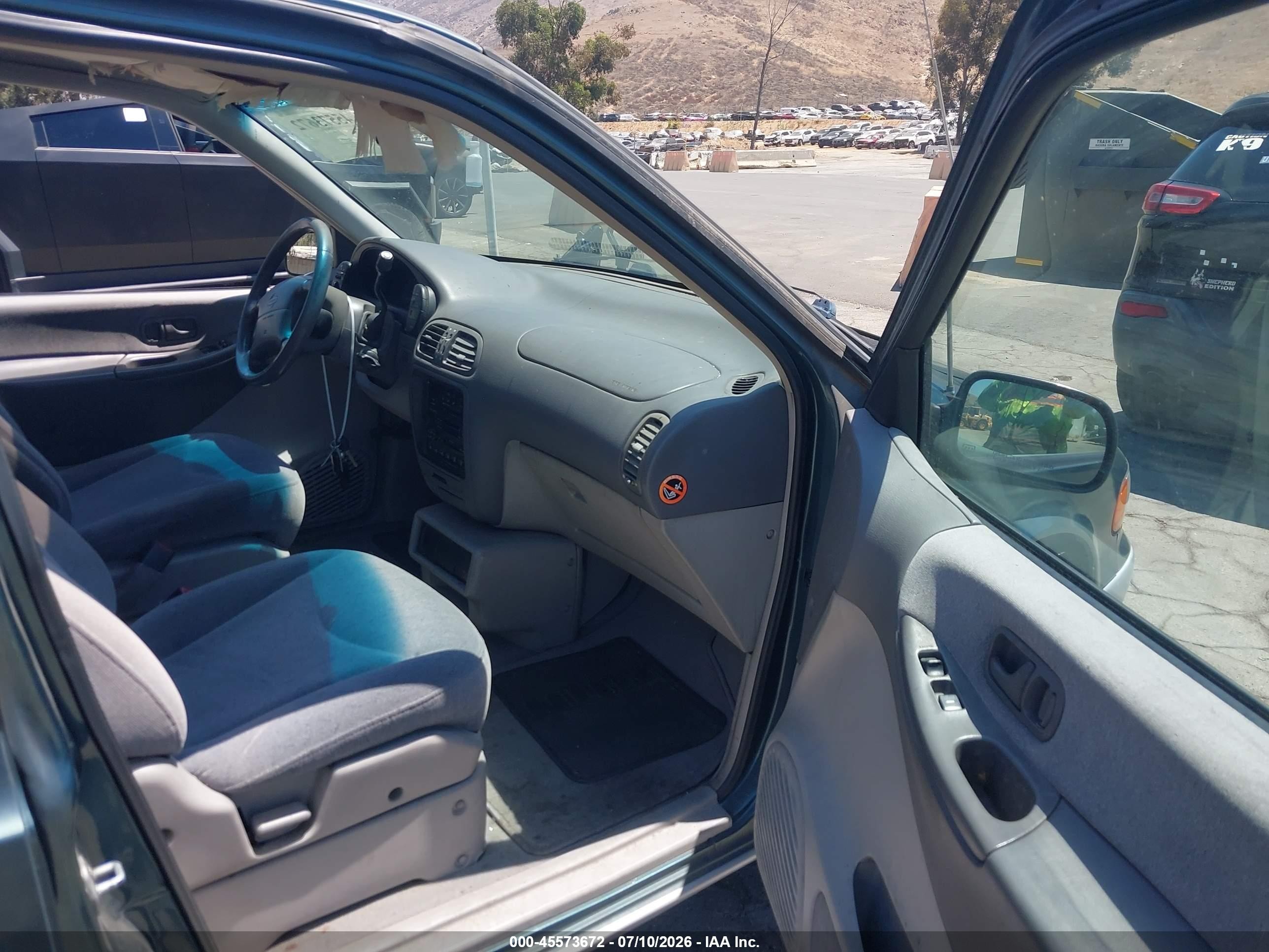 1997 Nissan Quest Gxe/xe Зеленый vin: 4N2DN1116VD812108