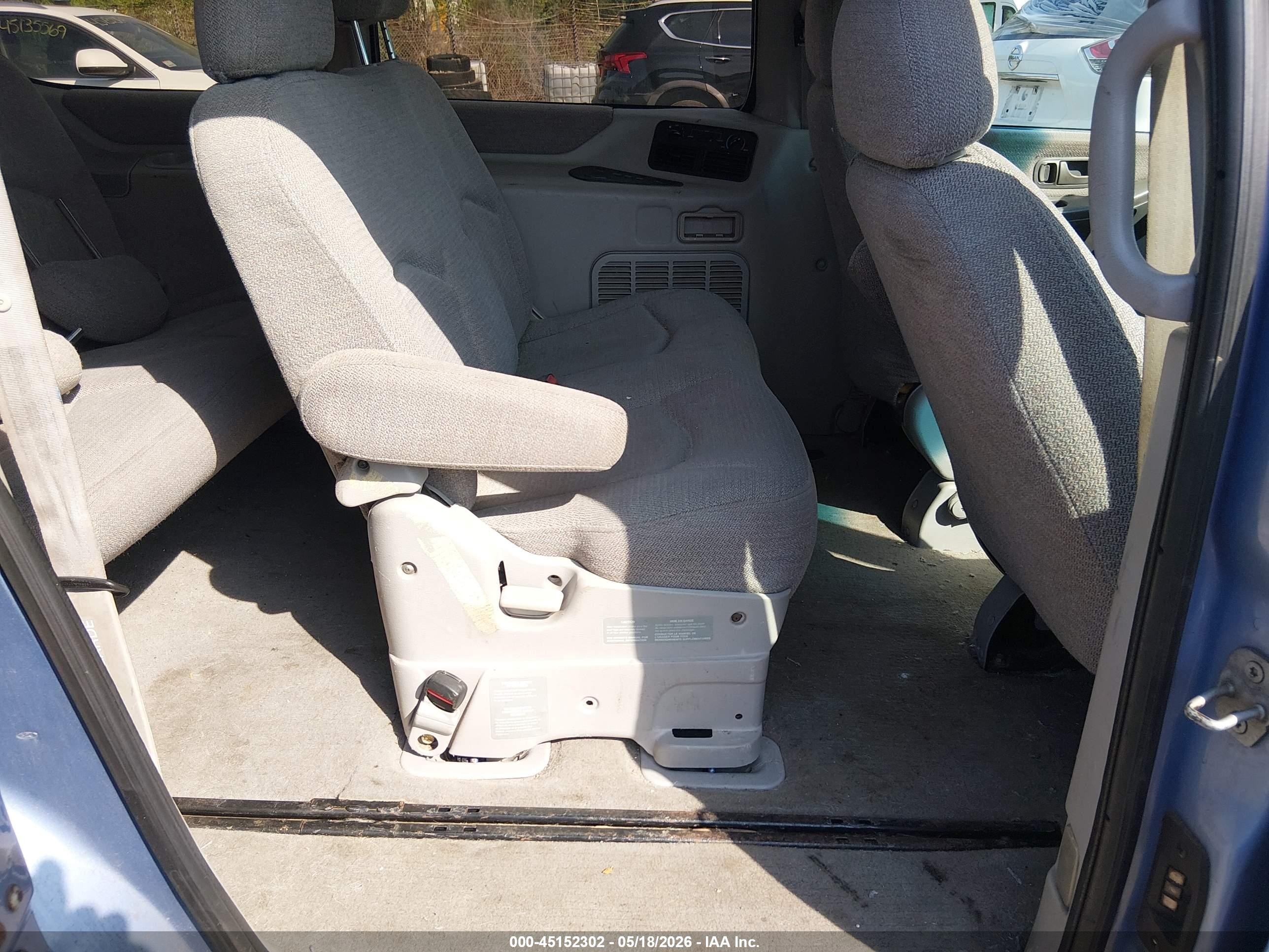 1997 Nissan Quest Gxe/xe Light Blue vin: 4N2DN1118VD839231