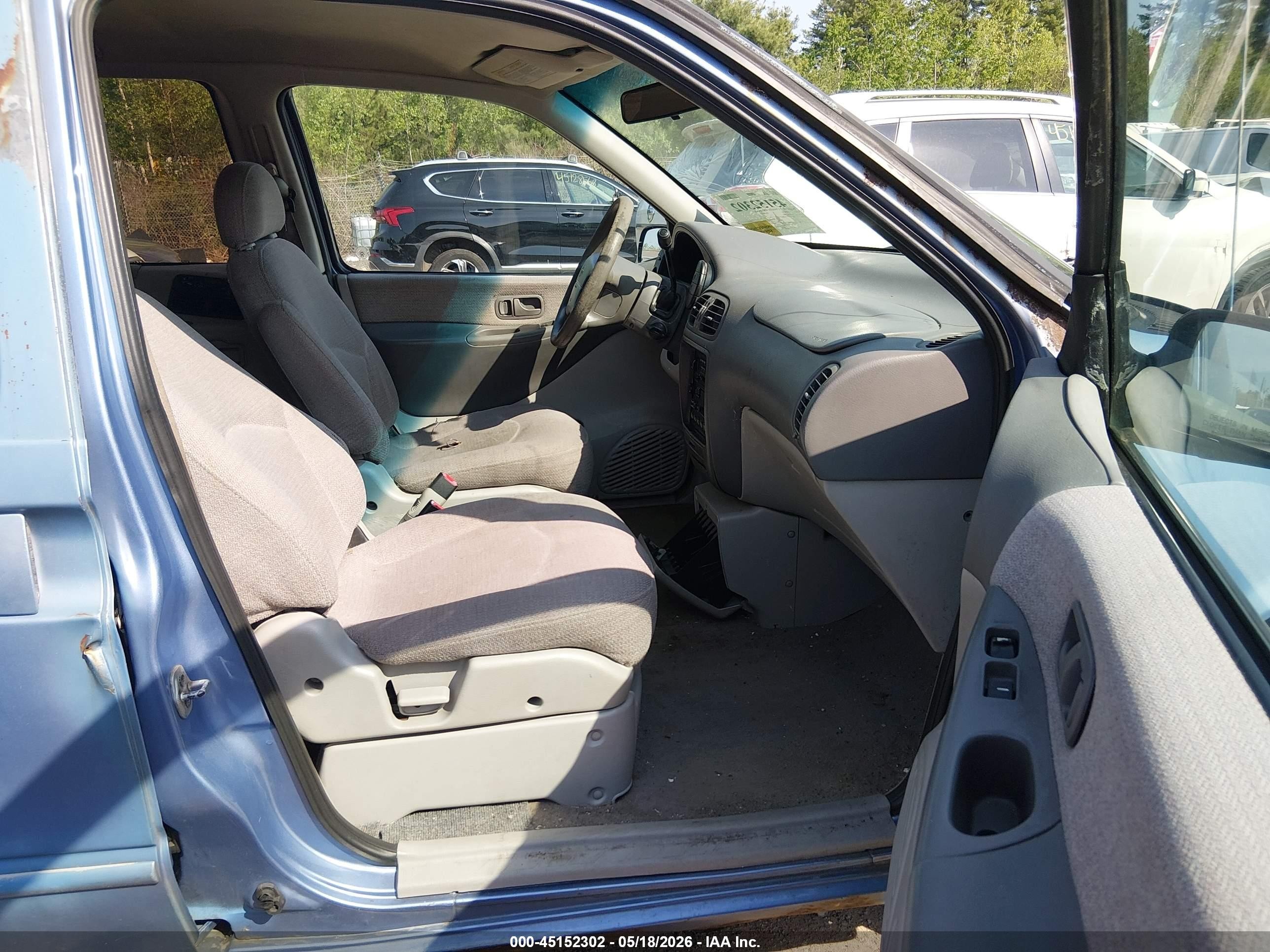 1997 Nissan Quest Gxe/xe Light Blue vin: 4N2DN1118VD839231