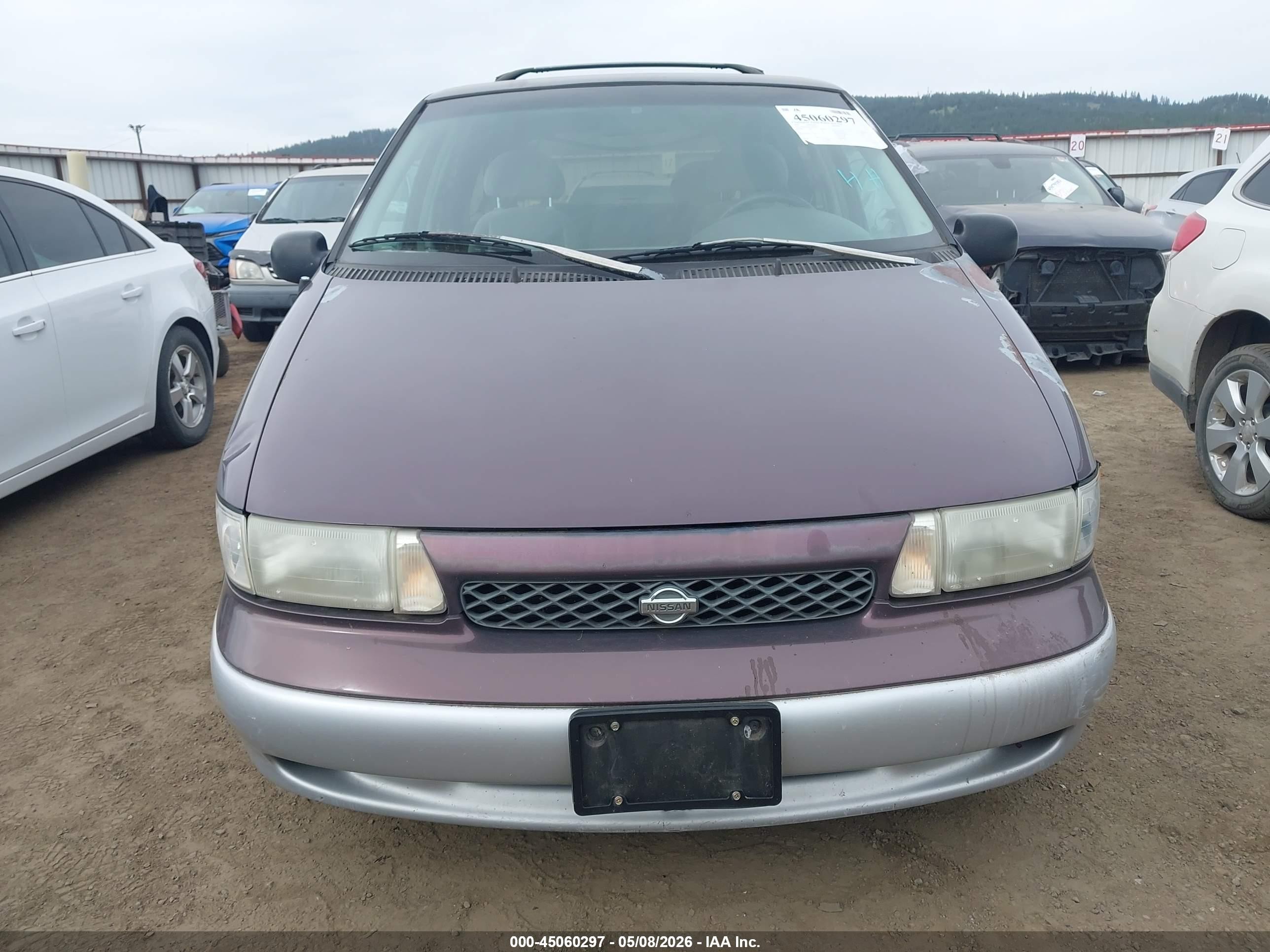 1997 Nissan Quest Gxe/xe Коричневый vin: 4N2DN1119VD807629