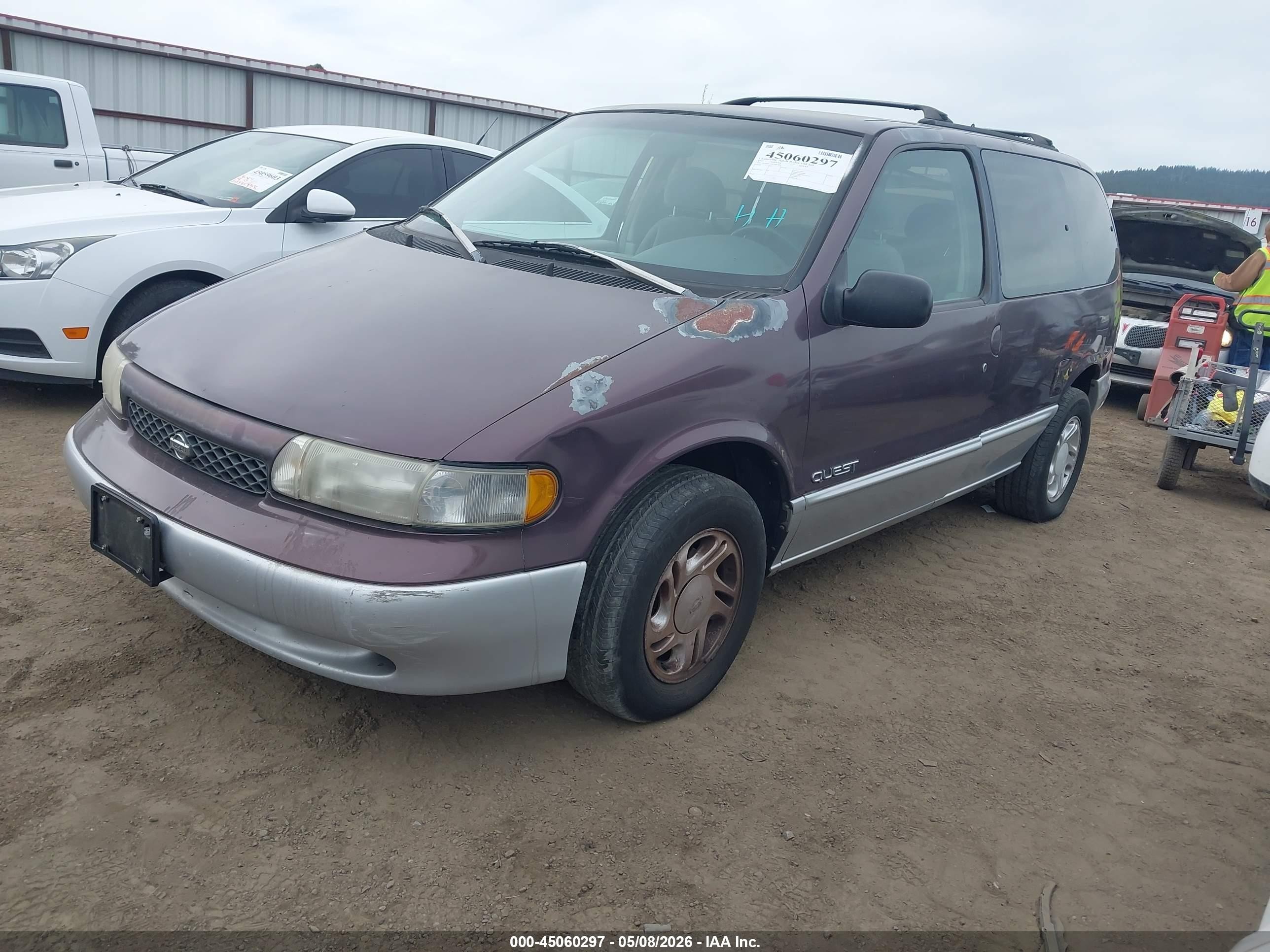 1997 Nissan Quest Gxe/xe Коричневый vin: 4N2DN1119VD807629