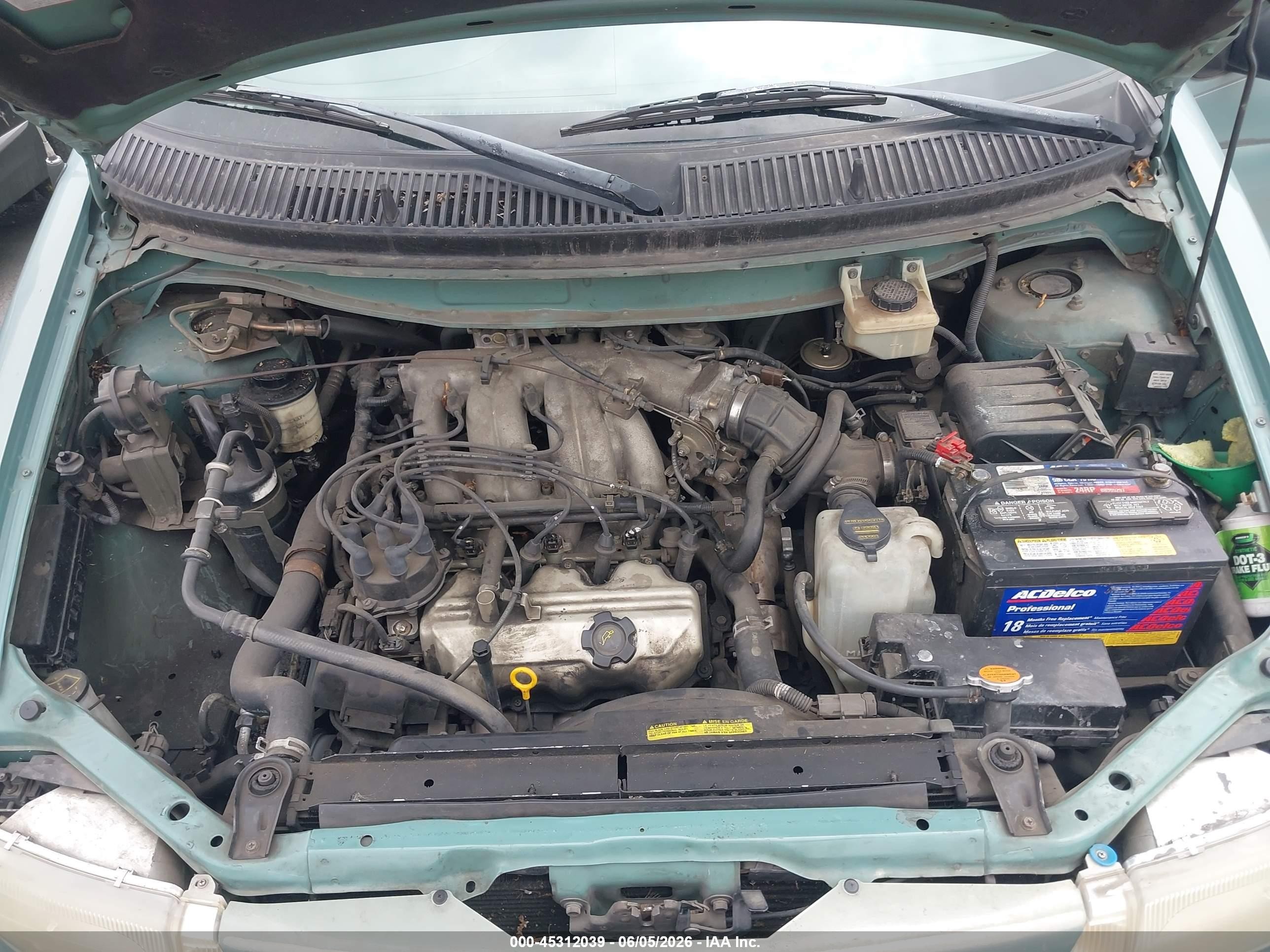 1997 Nissan Quest Gxe/xe Зеленый vin: 4N2DN1119VD833423