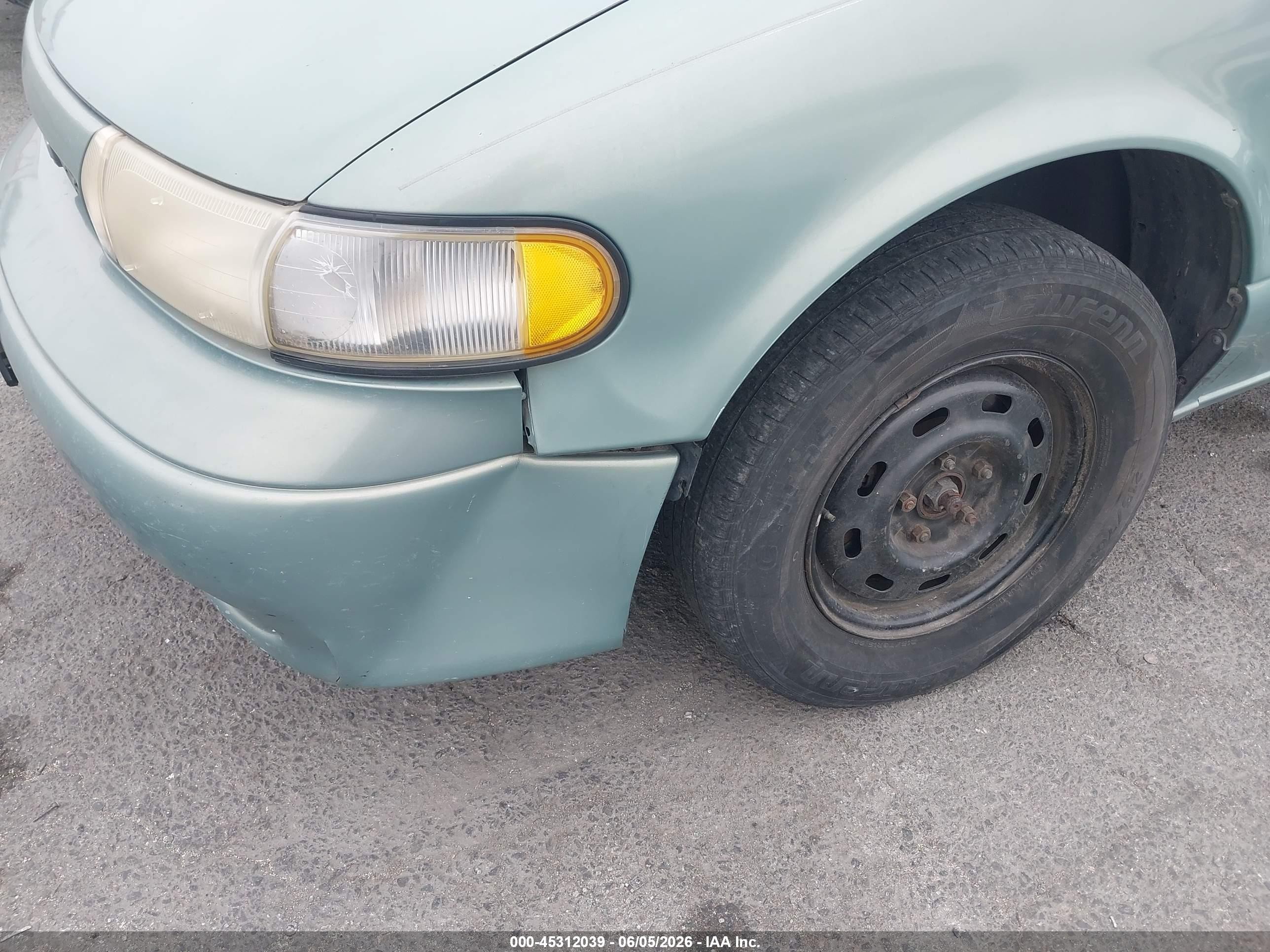 1997 Nissan Quest Gxe/xe Зеленый vin: 4N2DN1119VD833423