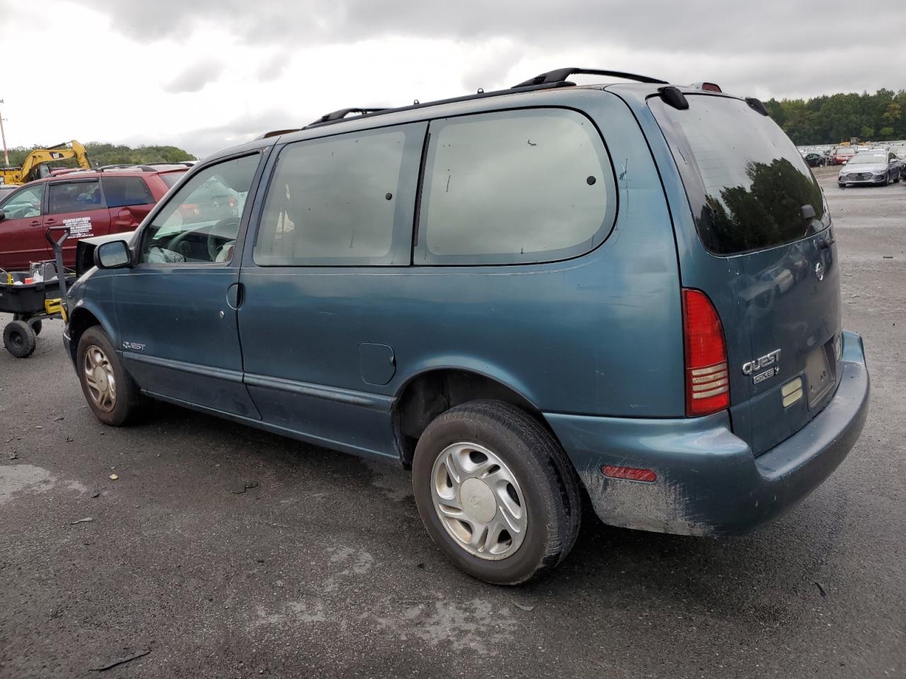 1997 Nissan Quest Xe Бирюзовый vin: 4N2DN111XVD811124