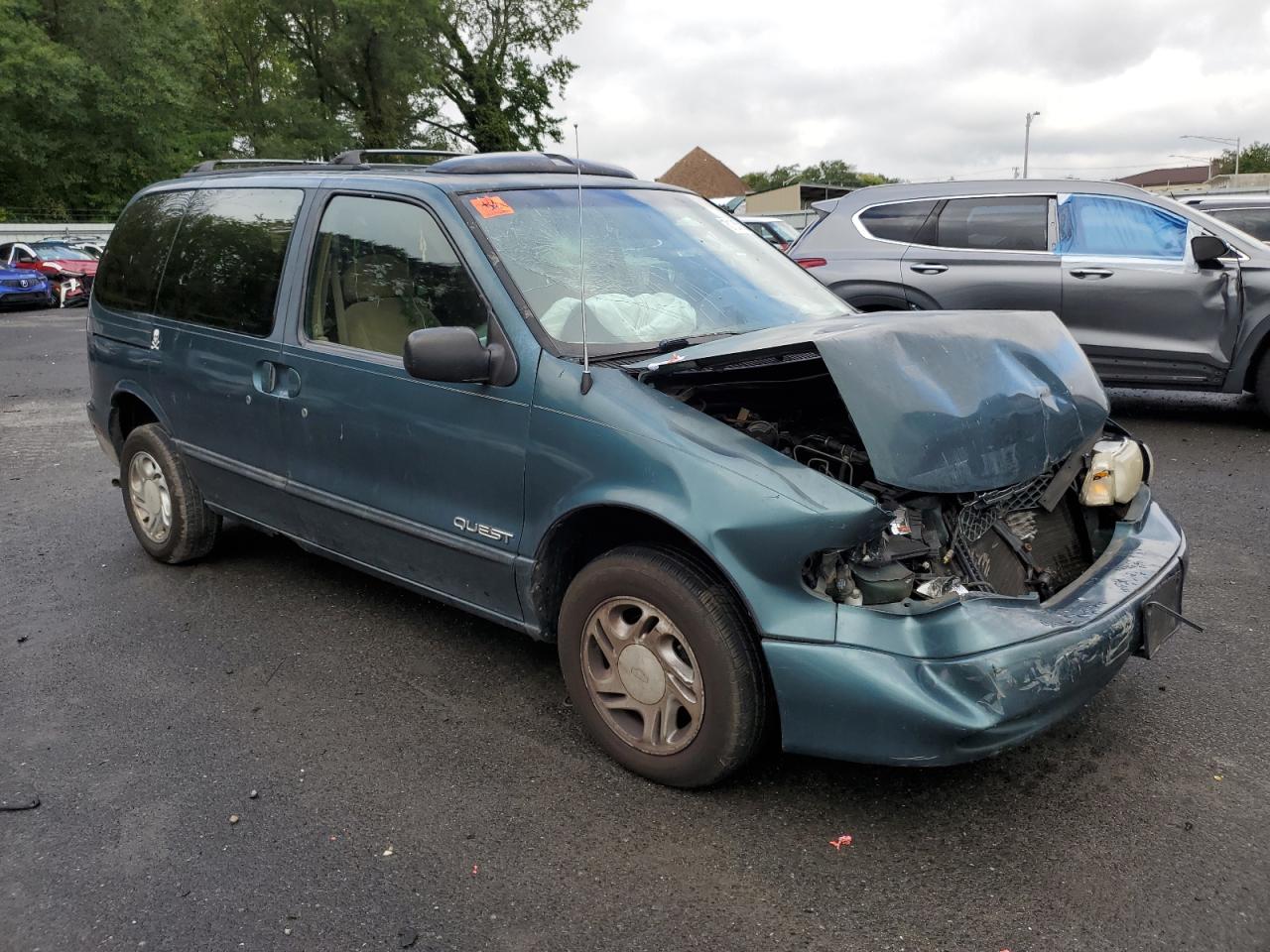 1997 Nissan Quest Xe Бирюзовый vin: 4N2DN111XVD811124