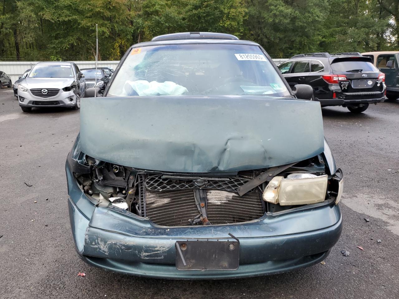 1997 Nissan Quest Xe Бирюзовый vin: 4N2DN111XVD811124