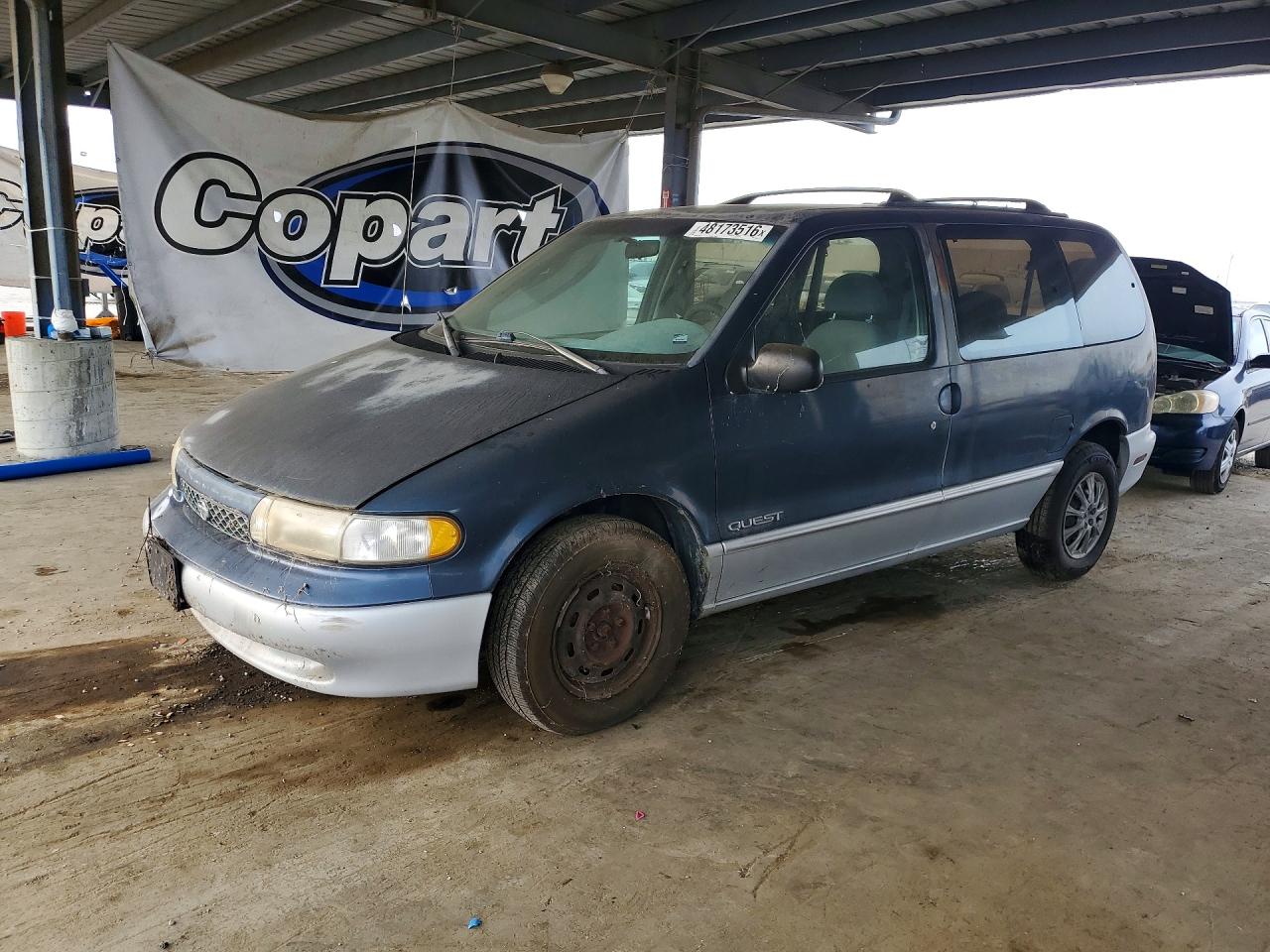 1997 Nissan Quest Xe Синий vin: 4N2DN111XVD847377
