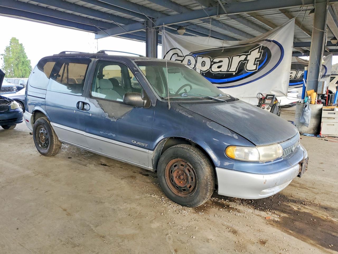 1997 Nissan Quest Xe Blue vin: 4N2DN111XVD847377