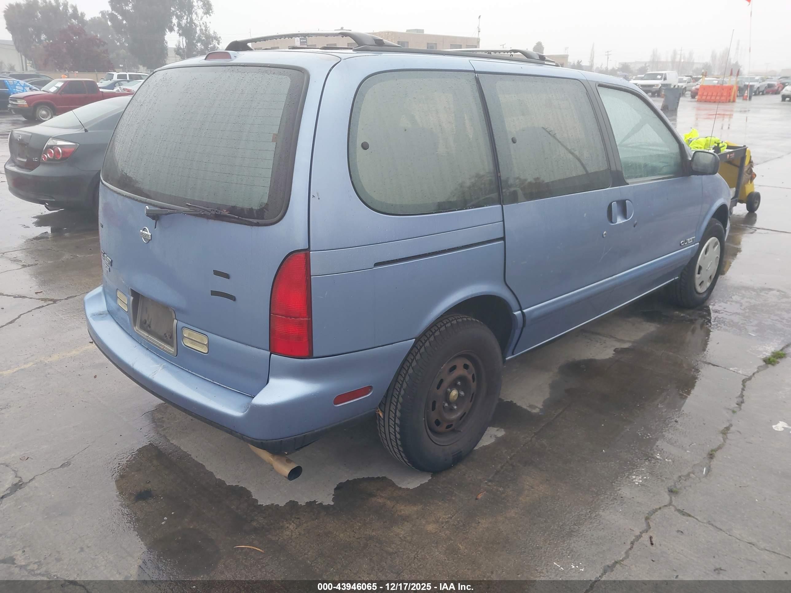 1995 Nissan Quest Xe/gxe Light Blue vin: 4N2DN11W2SD836980
