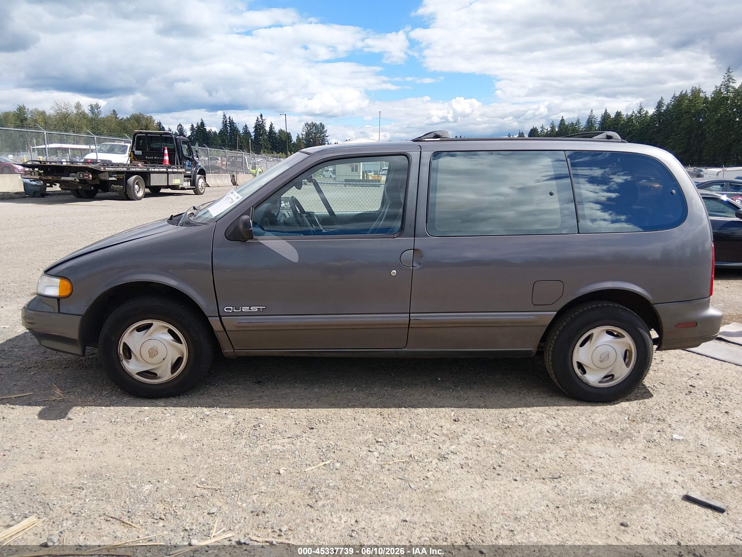 1994 Nissan Quest Xe/gxe Gray vin: 4N2DN11W3RD839476