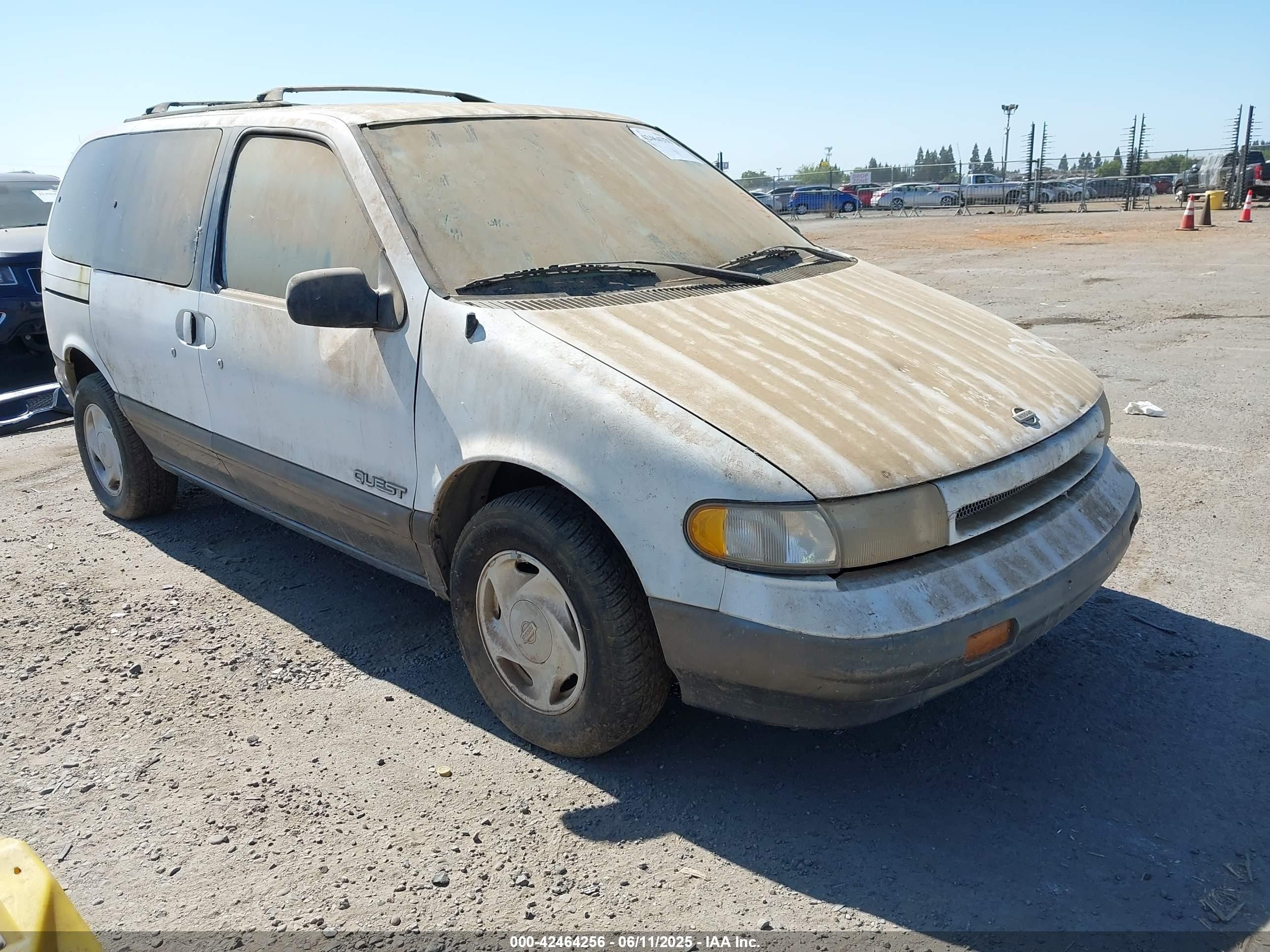 1995 Nissan Quest Xe/gxe White vin: 4N2DN11W3SD825857