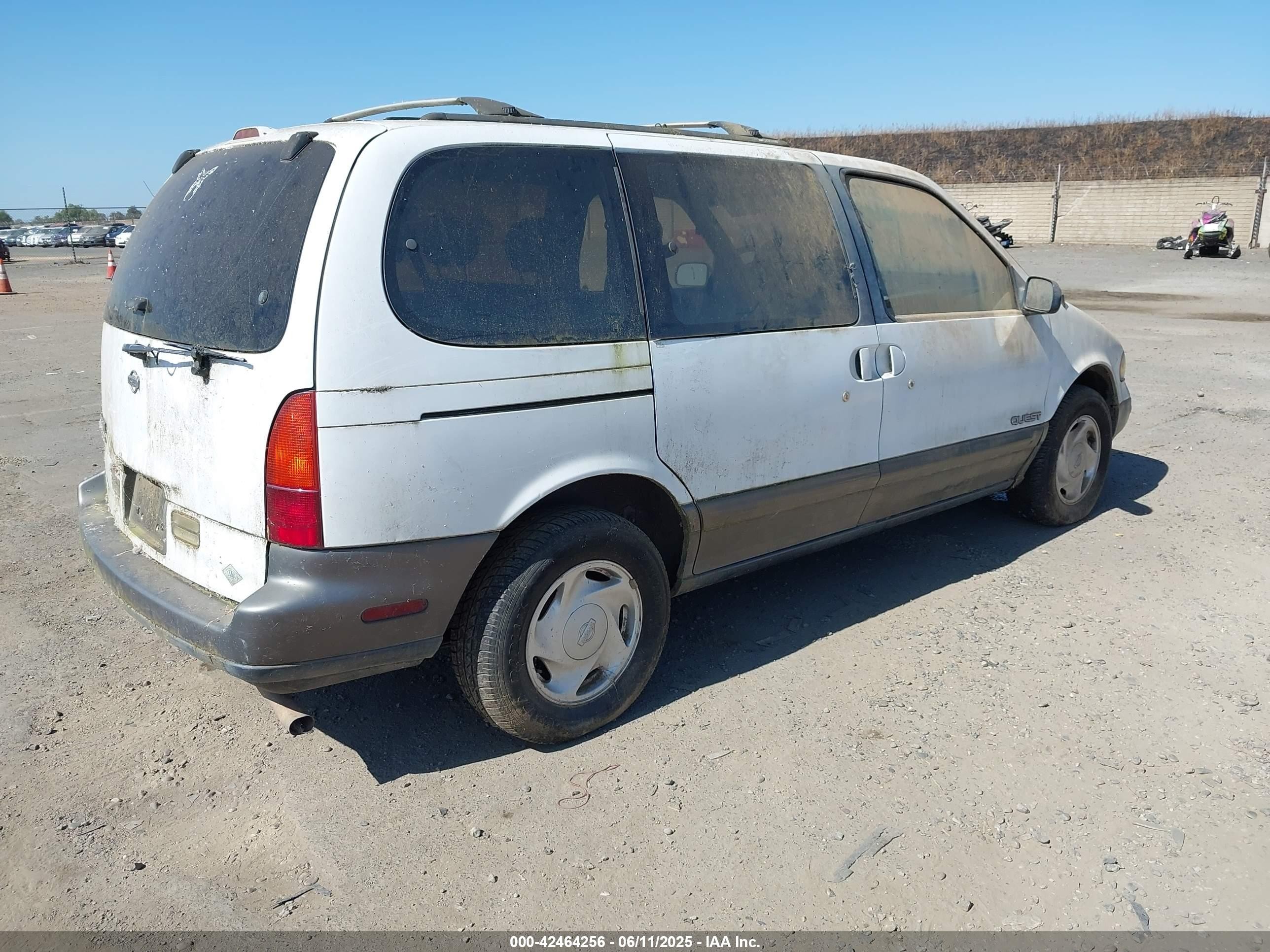 1995 Nissan Quest Xe/gxe White vin: 4N2DN11W3SD825857