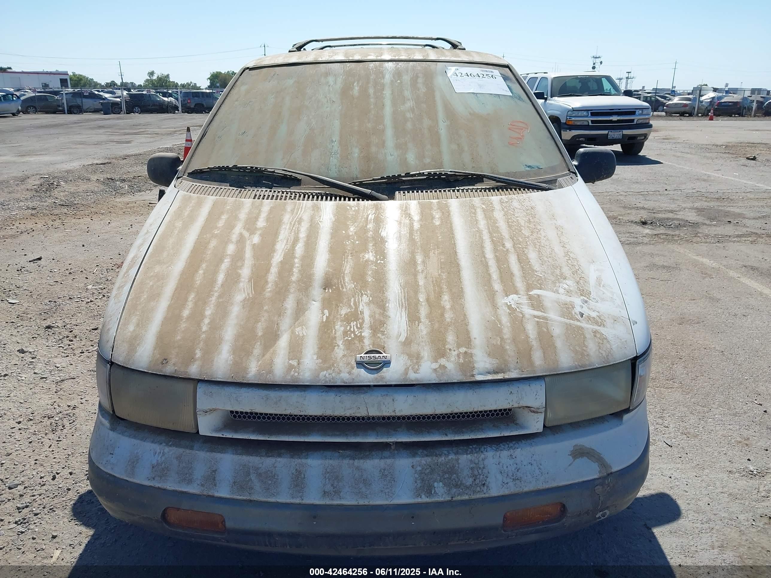 1995 Nissan Quest Xe/gxe White vin: 4N2DN11W3SD825857