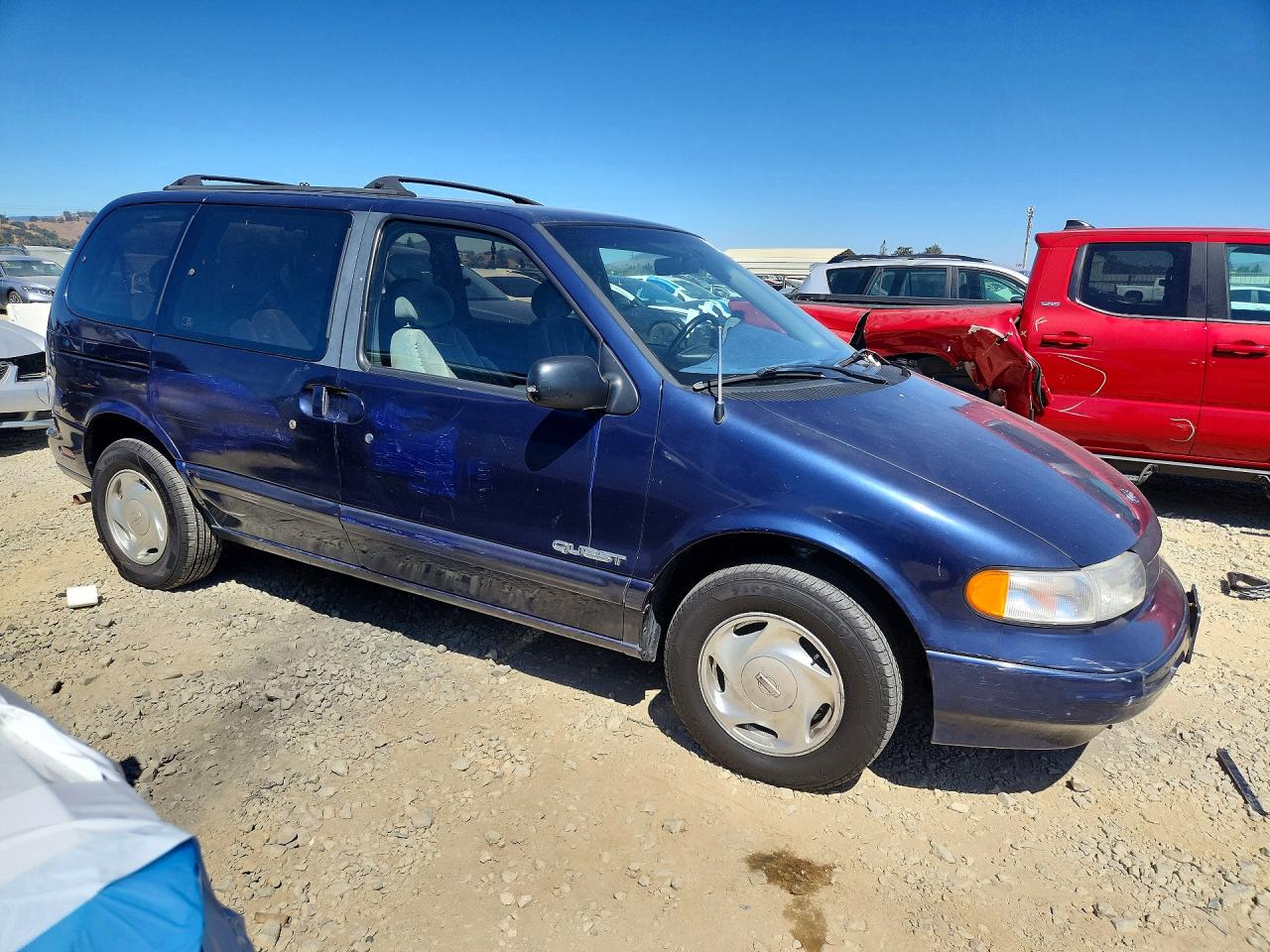 1995 Nissan Quest Xe Blue vin: 4N2DN11W3SD867770
