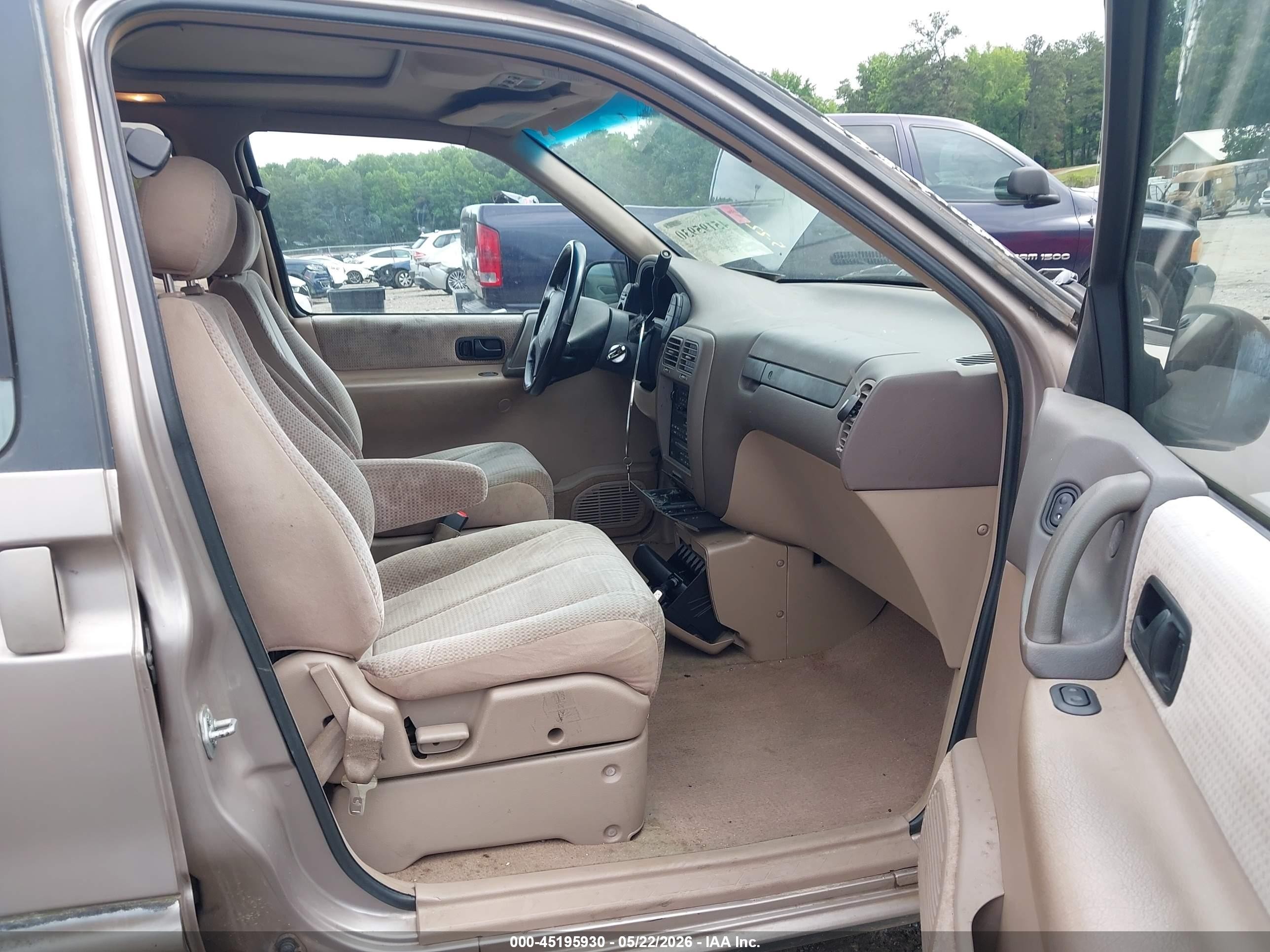 1995 Nissan Quest Xe/gxe Tan vin: 4N2DN11W7SD857677