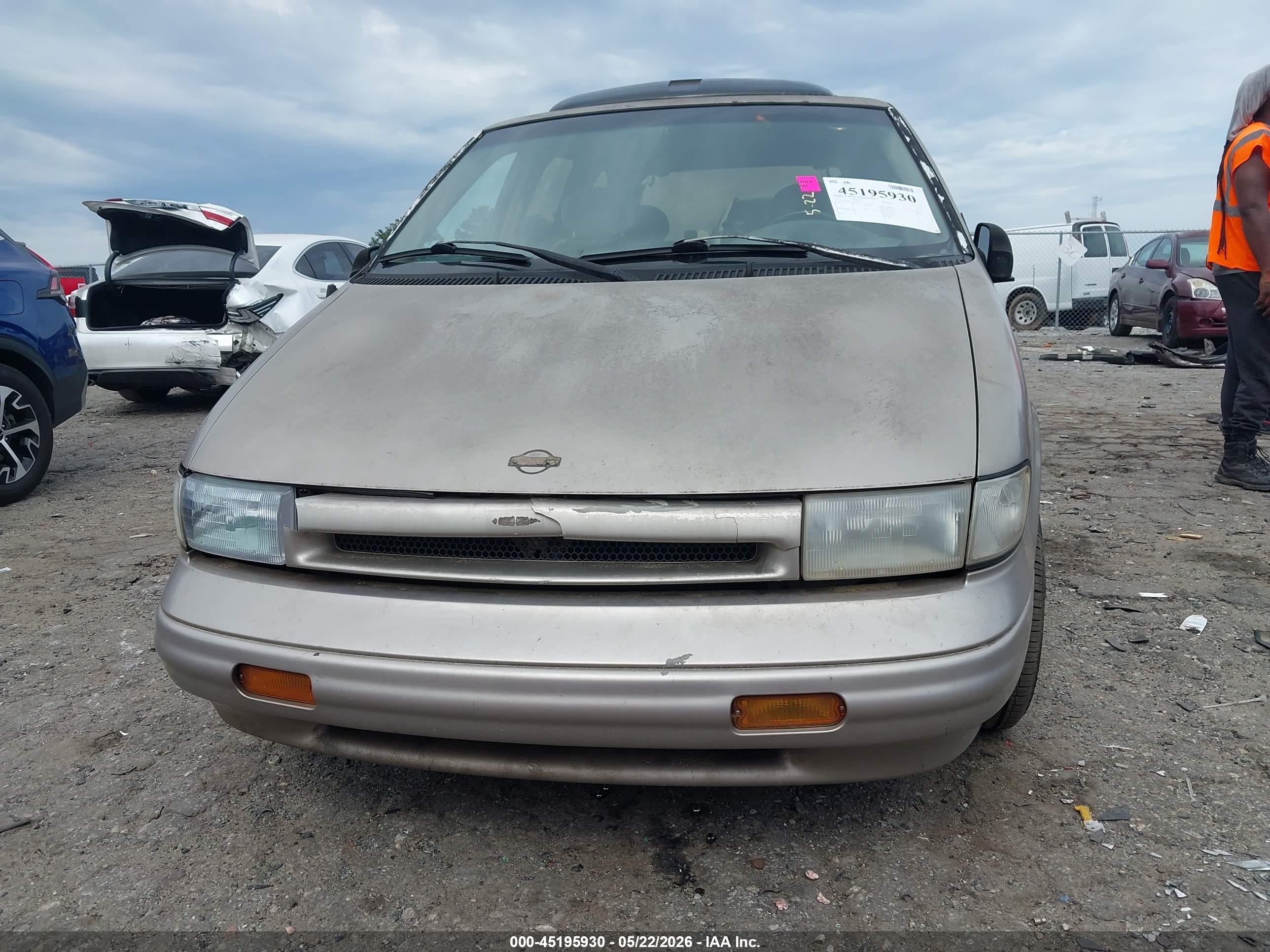 1995 Nissan Quest Xe/gxe Tan vin: 4N2DN11W7SD857677