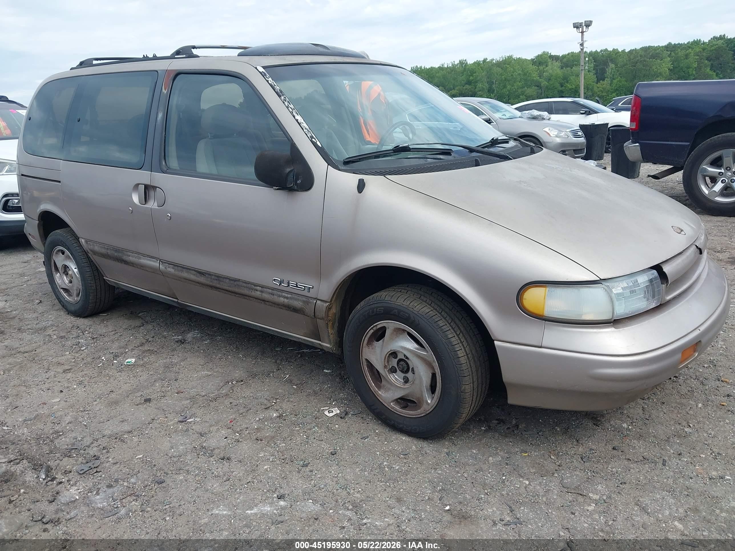 1995 Nissan Quest Xe/gxe Tan vin: 4N2DN11W7SD857677