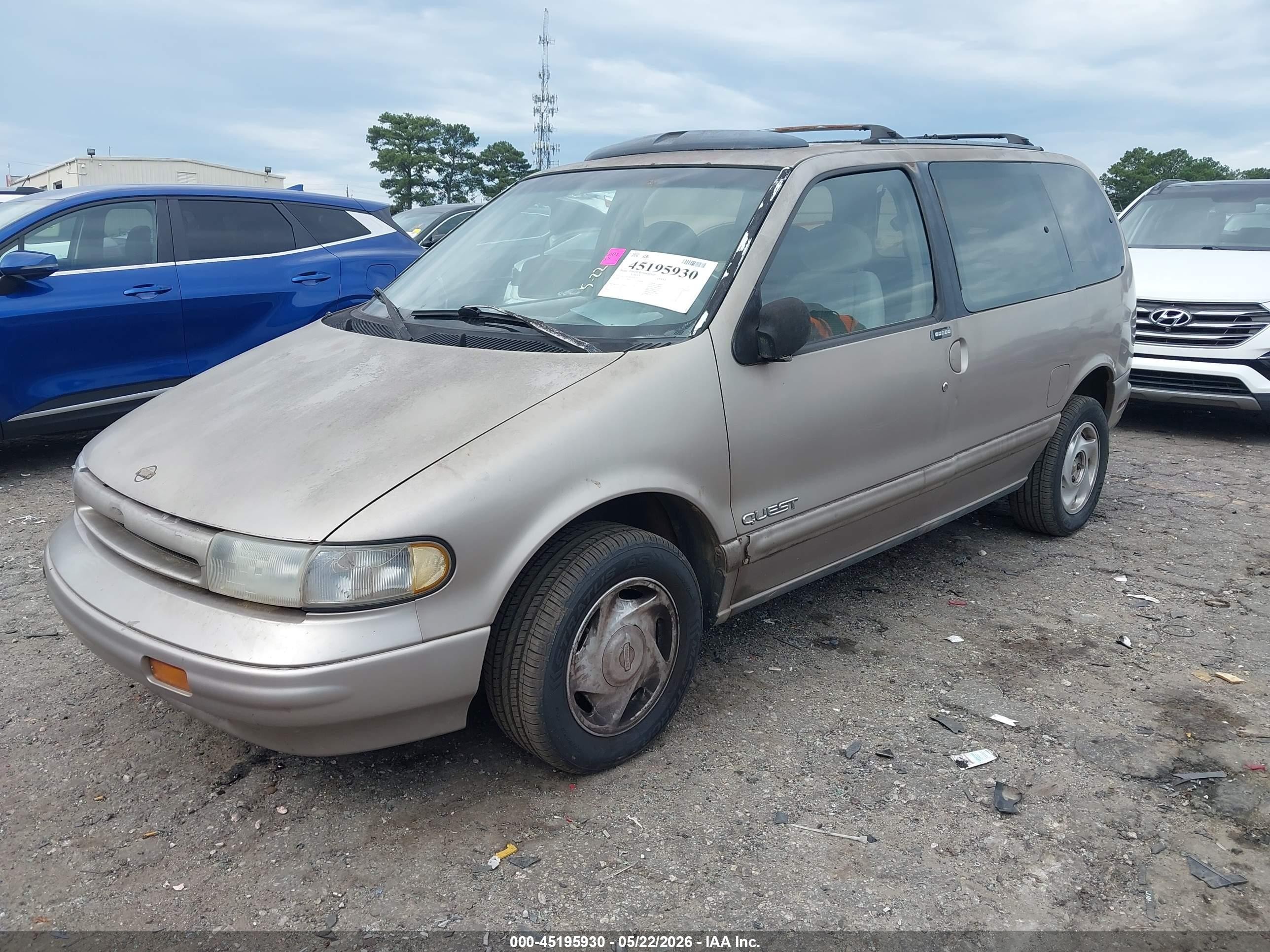 1995 Nissan Quest Xe/gxe Tan vin: 4N2DN11W7SD857677