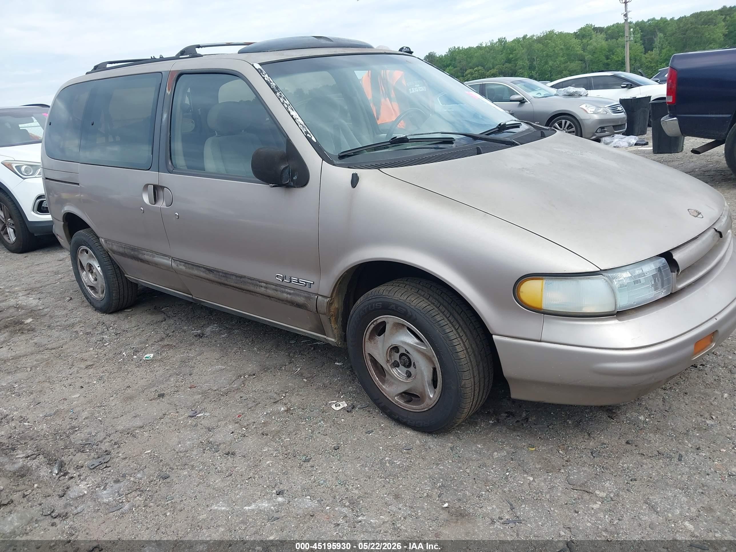 1995 Nissan Quest Xe/gxe Tan vin: 4N2DN11W7SD857677