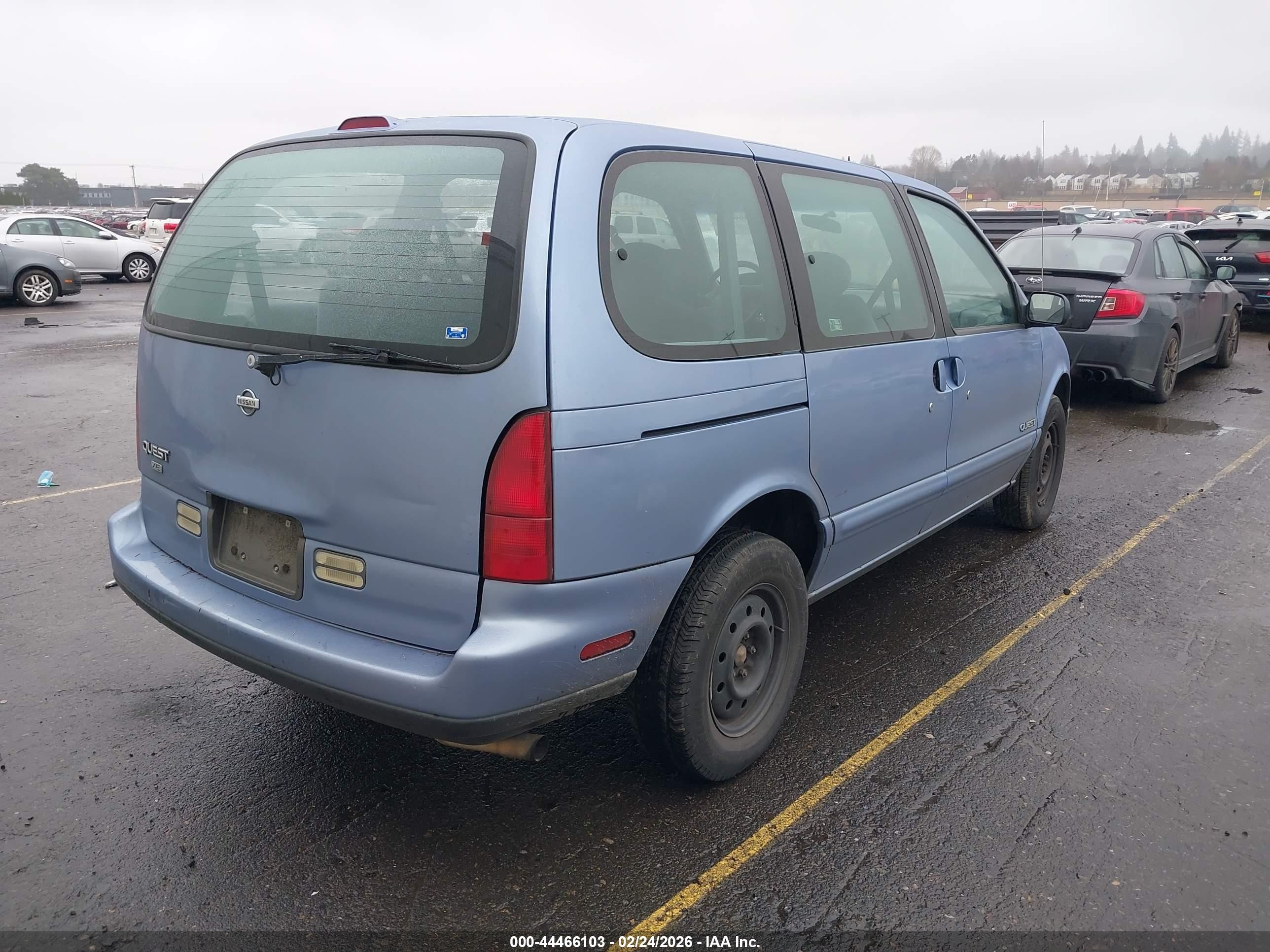 1995 Nissan Quest Xe/gxe Light Blue vin: 4N2DN11W9SD830190