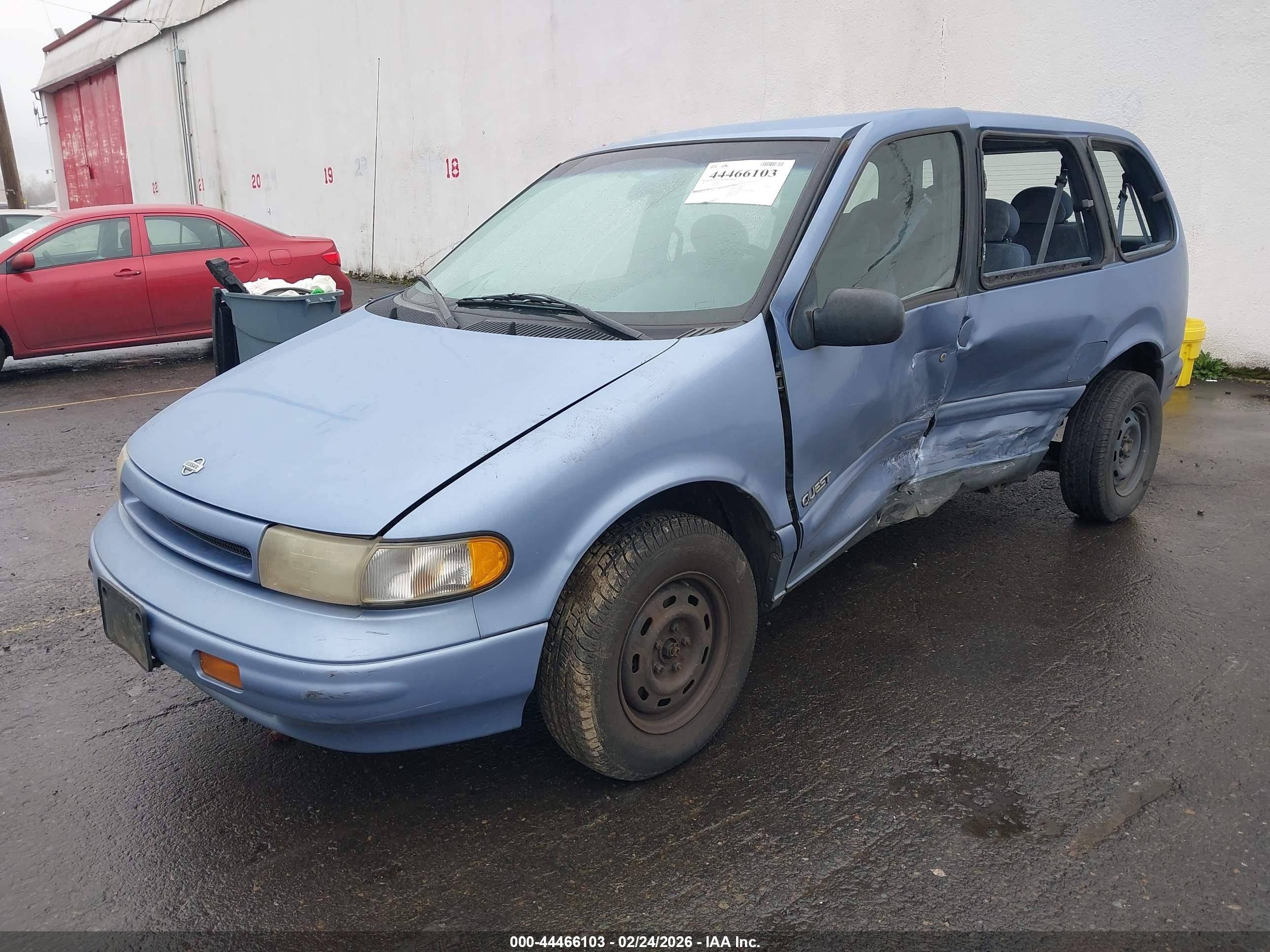 1995 Nissan Quest Xe/gxe Light Blue vin: 4N2DN11W9SD830190
