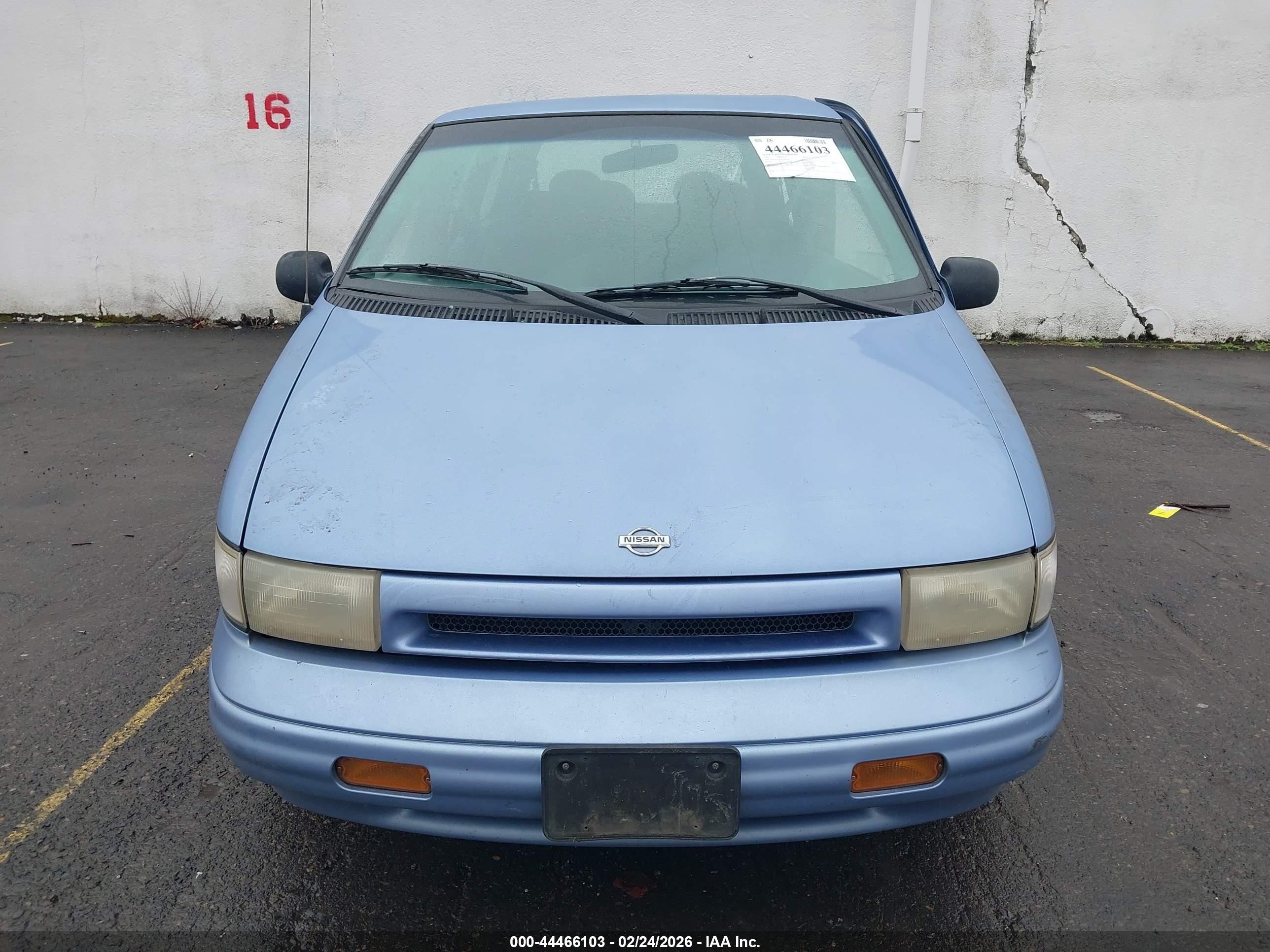1995 Nissan Quest Xe/gxe Light Blue vin: 4N2DN11W9SD830190