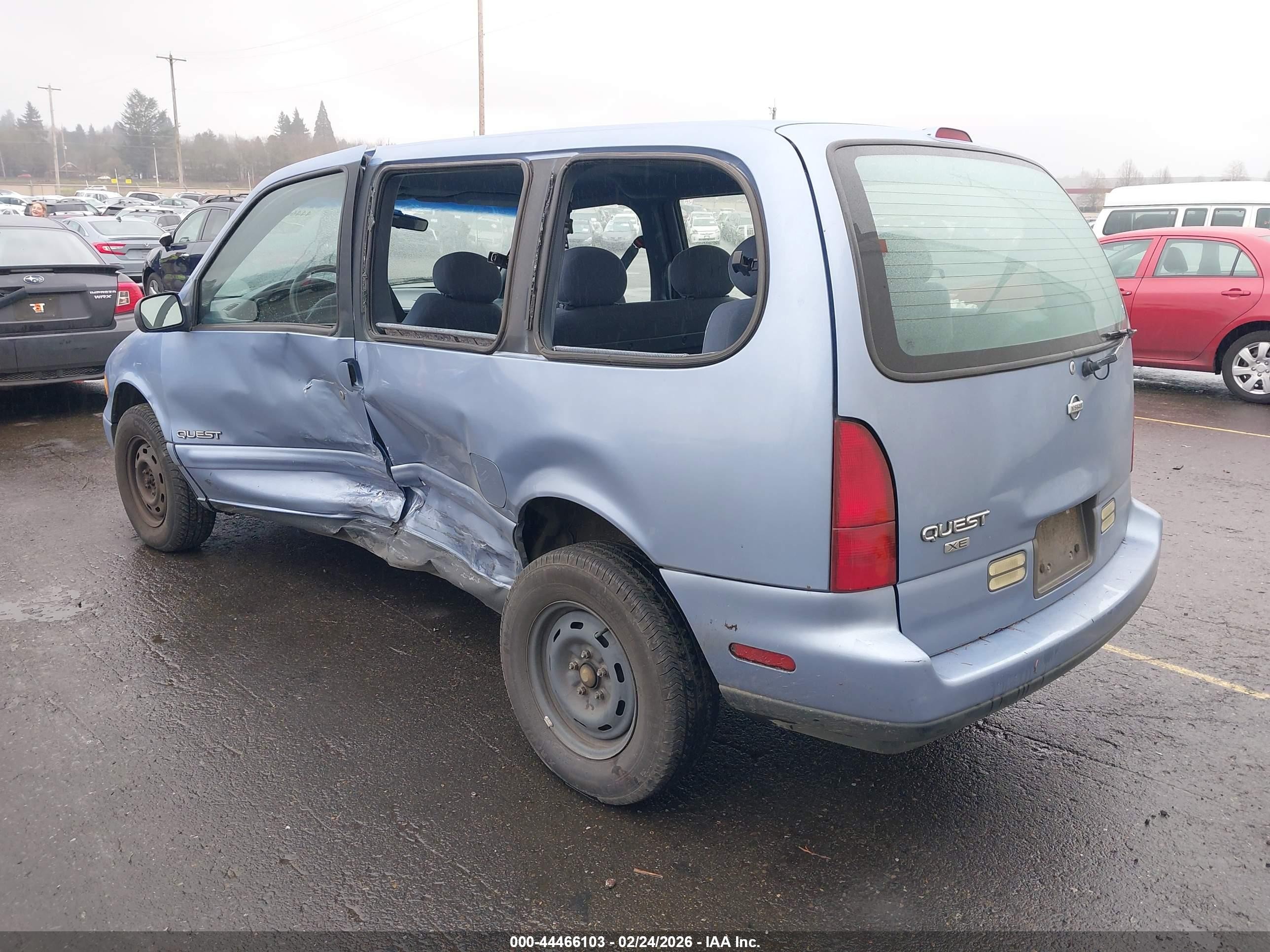1995 Nissan Quest Xe/gxe Light Blue vin: 4N2DN11W9SD830190