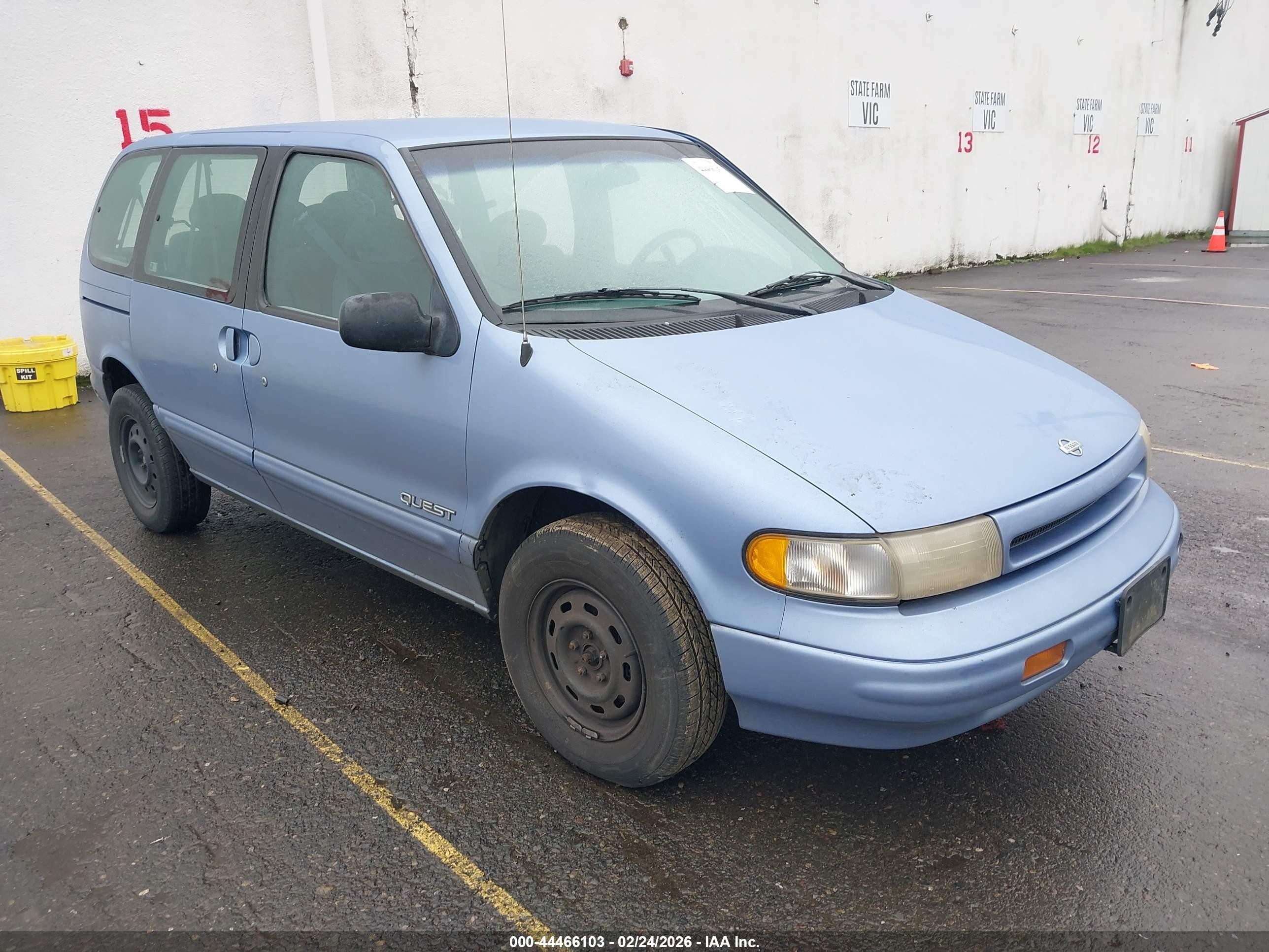 1995 Nissan Quest Xe/gxe Light Blue vin: 4N2DN11W9SD830190