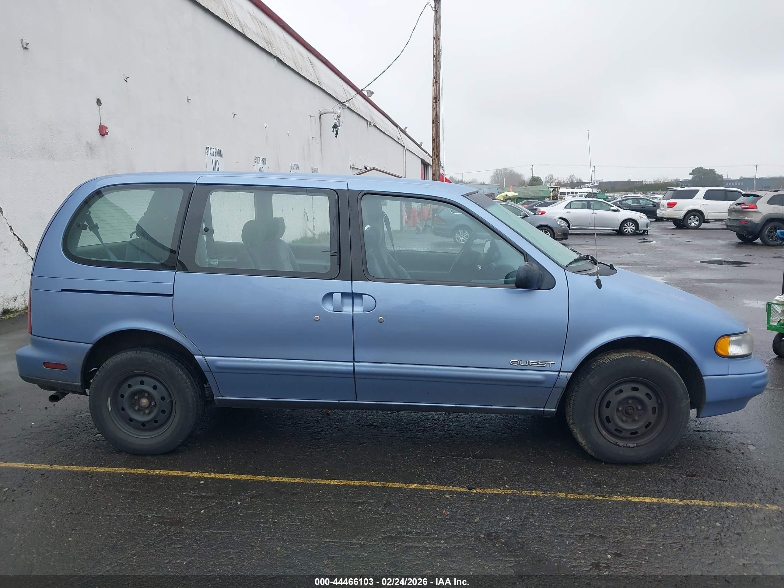 1995 Nissan Quest Xe/gxe Light Blue vin: 4N2DN11W9SD830190