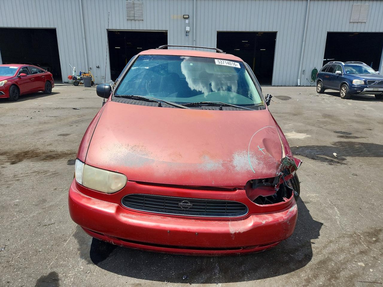 2000 Nissan Quest Gxe Red vin: 4N2XN11T3YD827233