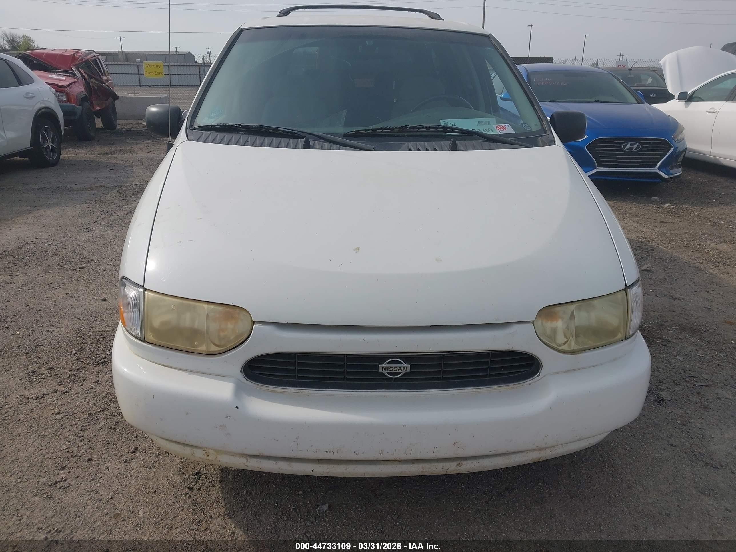 1999 Nissan Quest Gle/gxe/se White vin: 4N2XN11T5XD818399