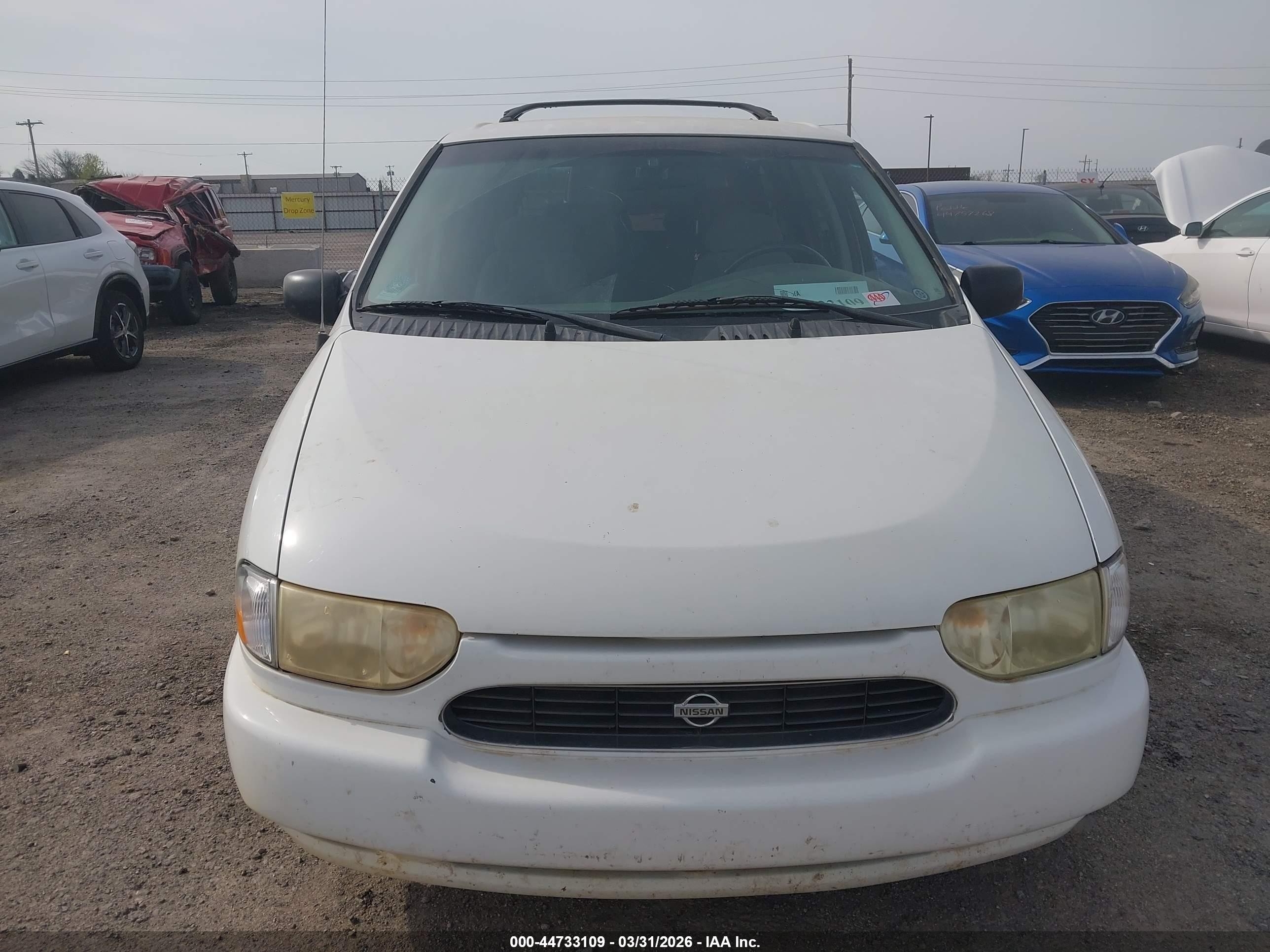 1999 Nissan Quest Gle/gxe/se White vin: 4N2XN11T5XD818399