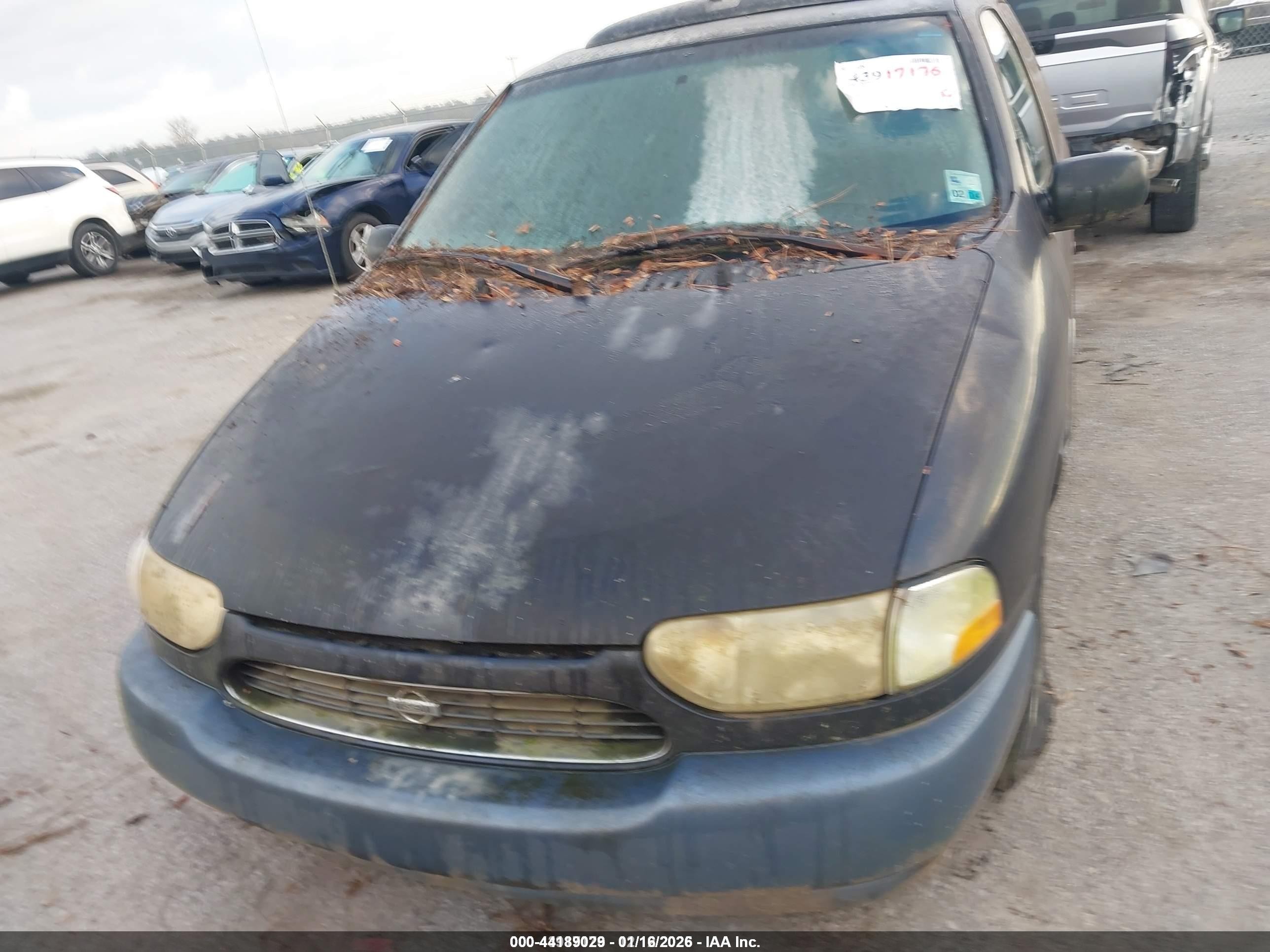 1999 Nissan Quest Gle/gxe/se Blue vin: 4N2XN11T7XD810448