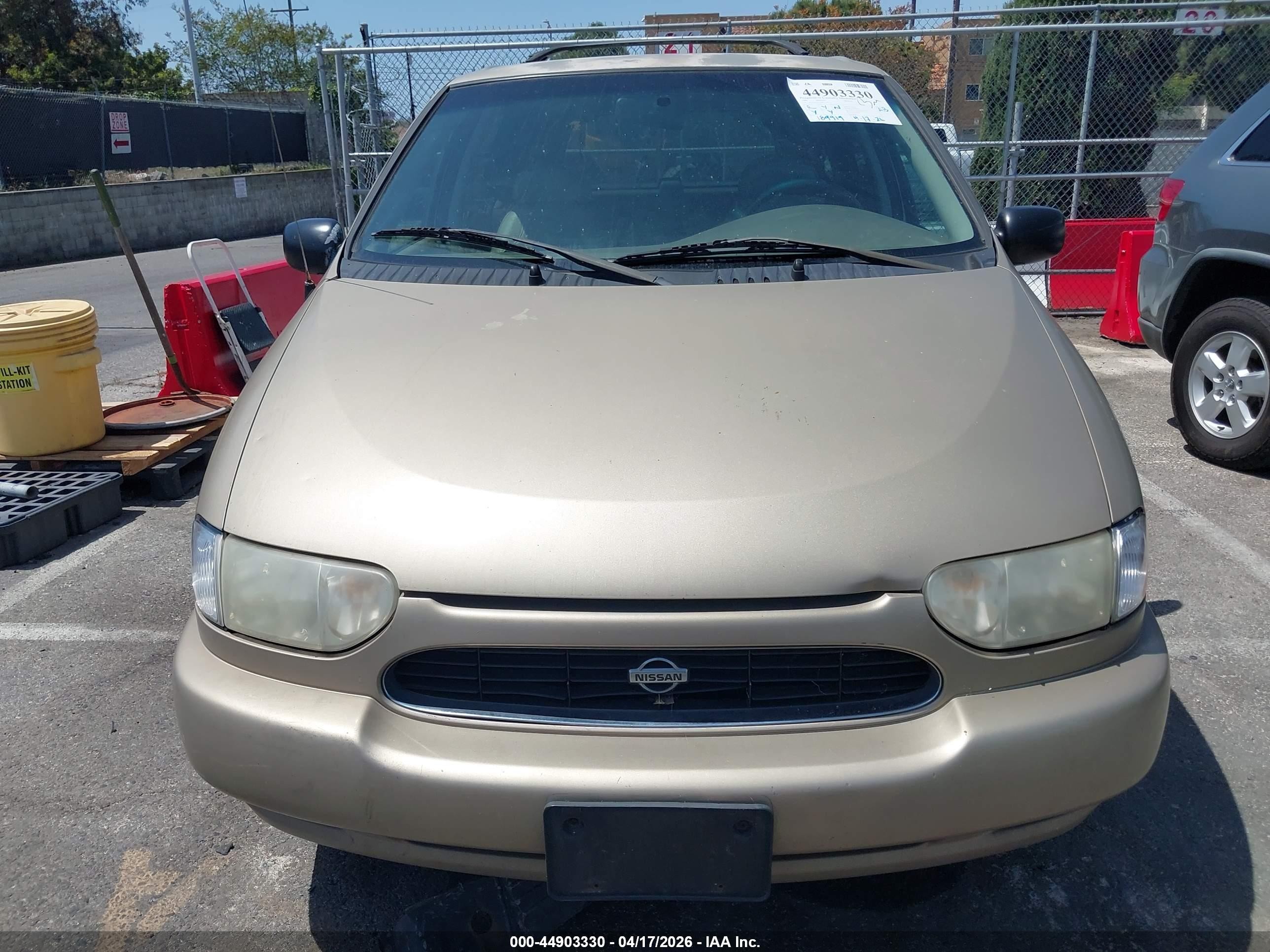 1999 Nissan Quest Gle/gxe/se Gold vin: 4N2XN11T7XD831204