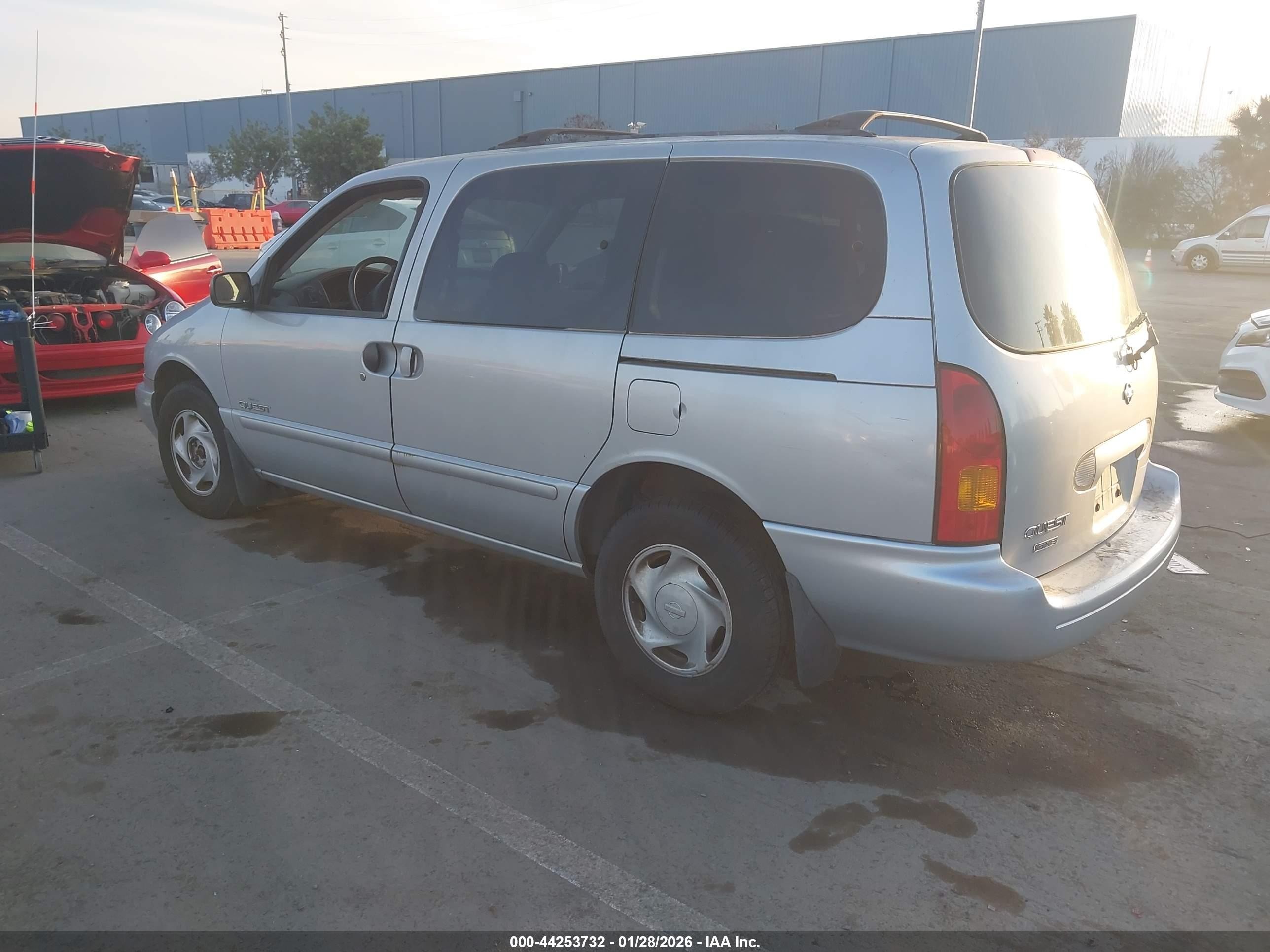 1999 Nissan Quest Gle/gxe/se Silver vin: 4N2XN11T8XD832183