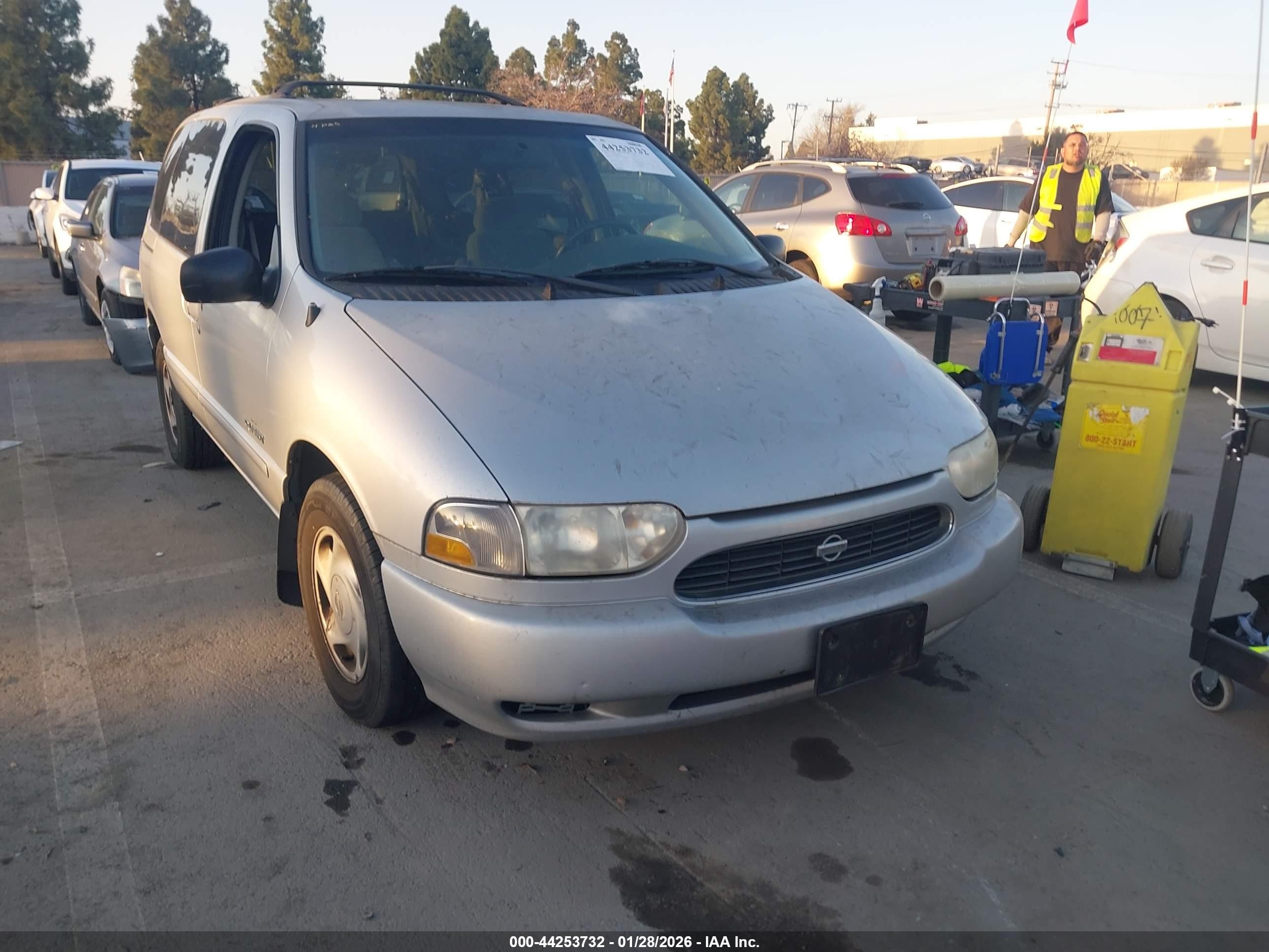 1999 Nissan Quest Gle/gxe/se Silver vin: 4N2XN11T8XD832183