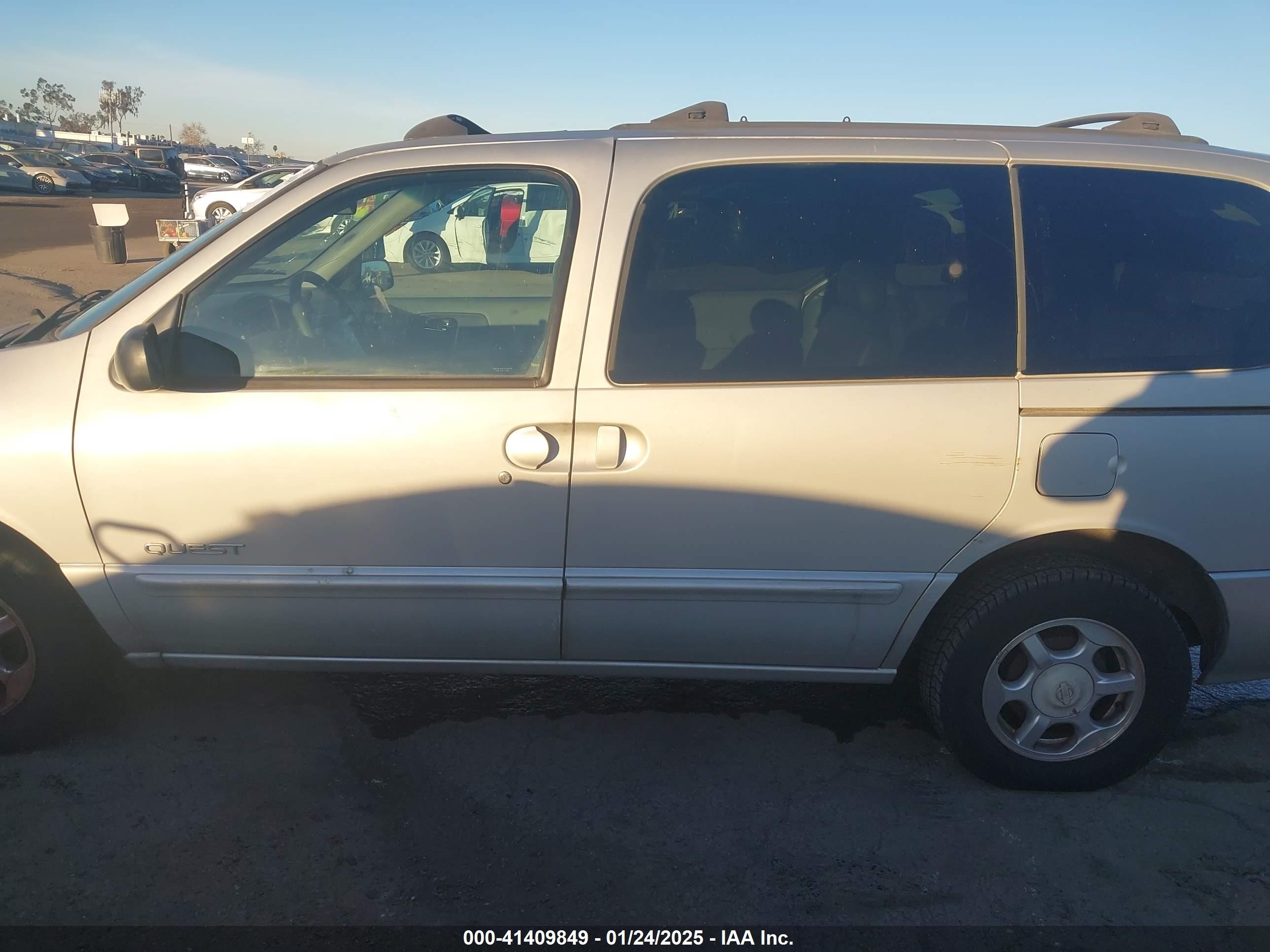 2000 Nissan Quest Gle/gxe/se-cloth/se-leather Silver vin: 4N2XN11T8YD831049