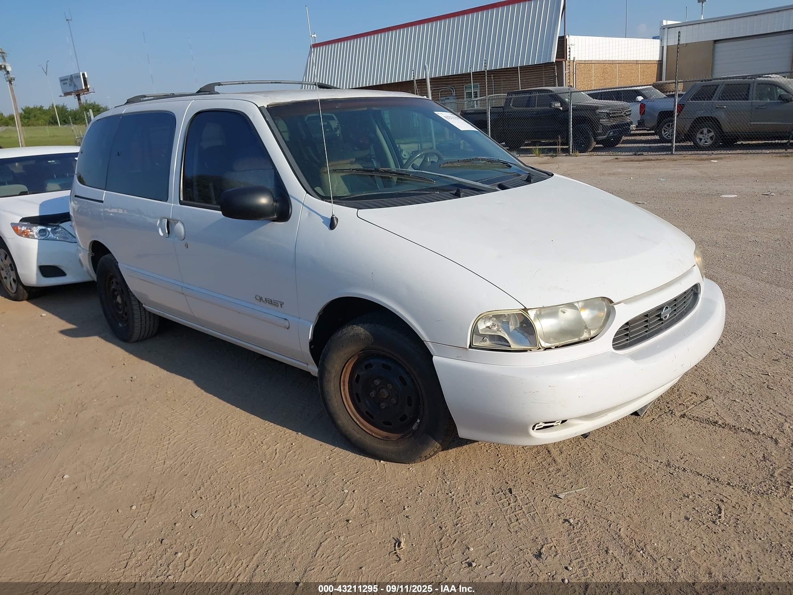 1999 Nissan Quest Gle/gxe/se White vin: 4N2XN11TXXD806958