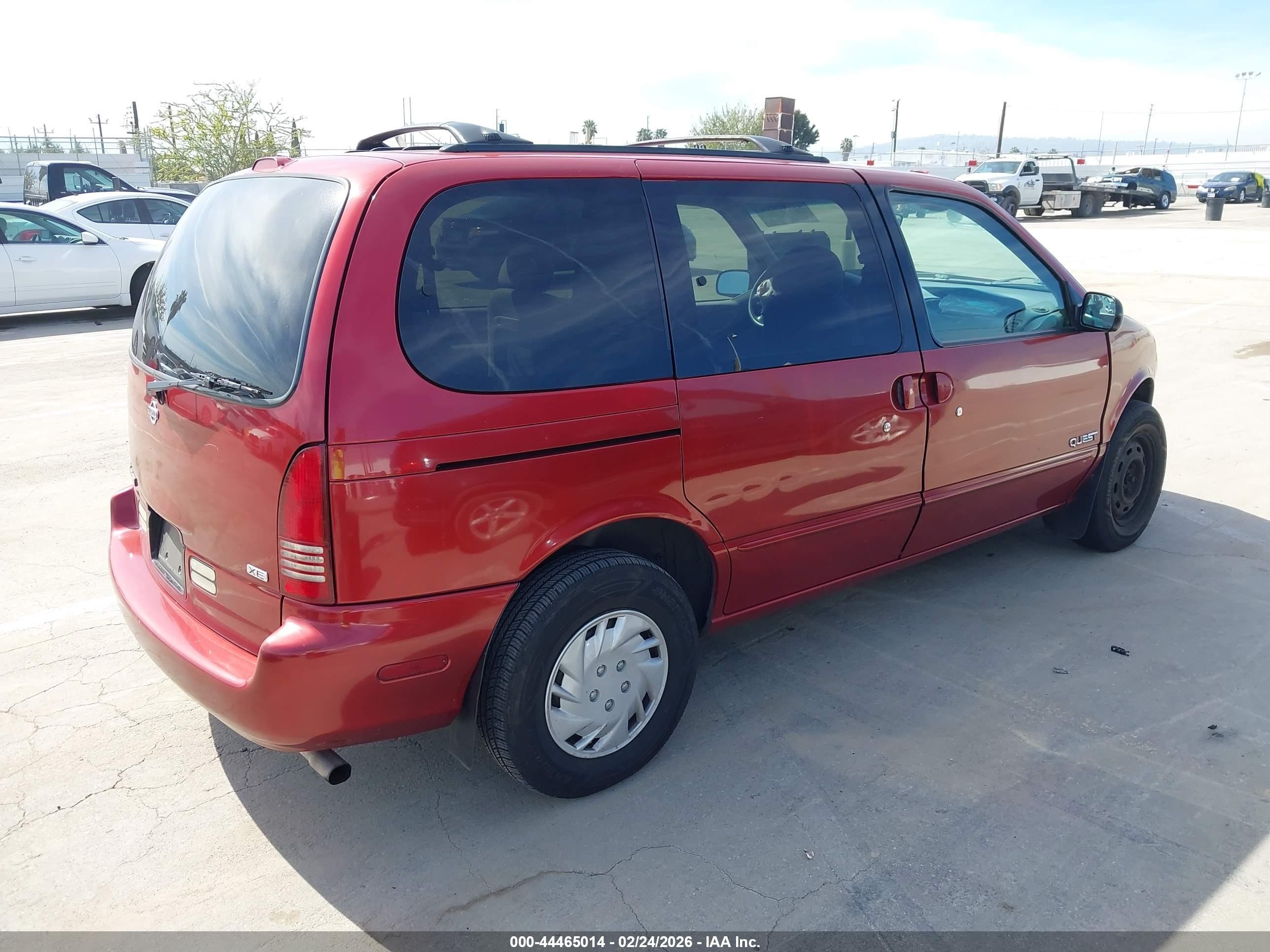 1998 Nissan Quest Gxe/xe Red vin: 4N2ZN1113WD813269