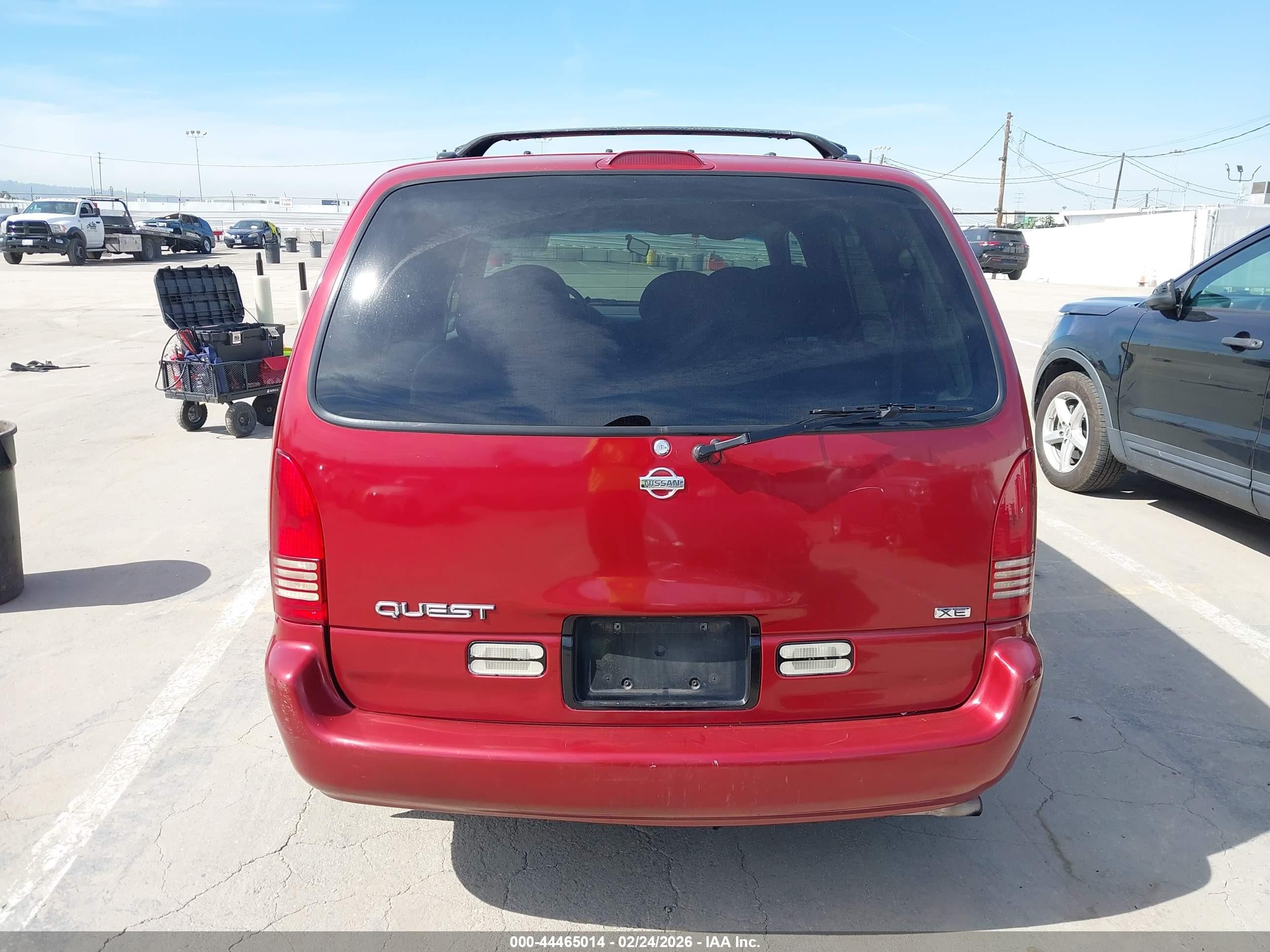 1998 Nissan Quest Gxe/xe Red vin: 4N2ZN1113WD813269