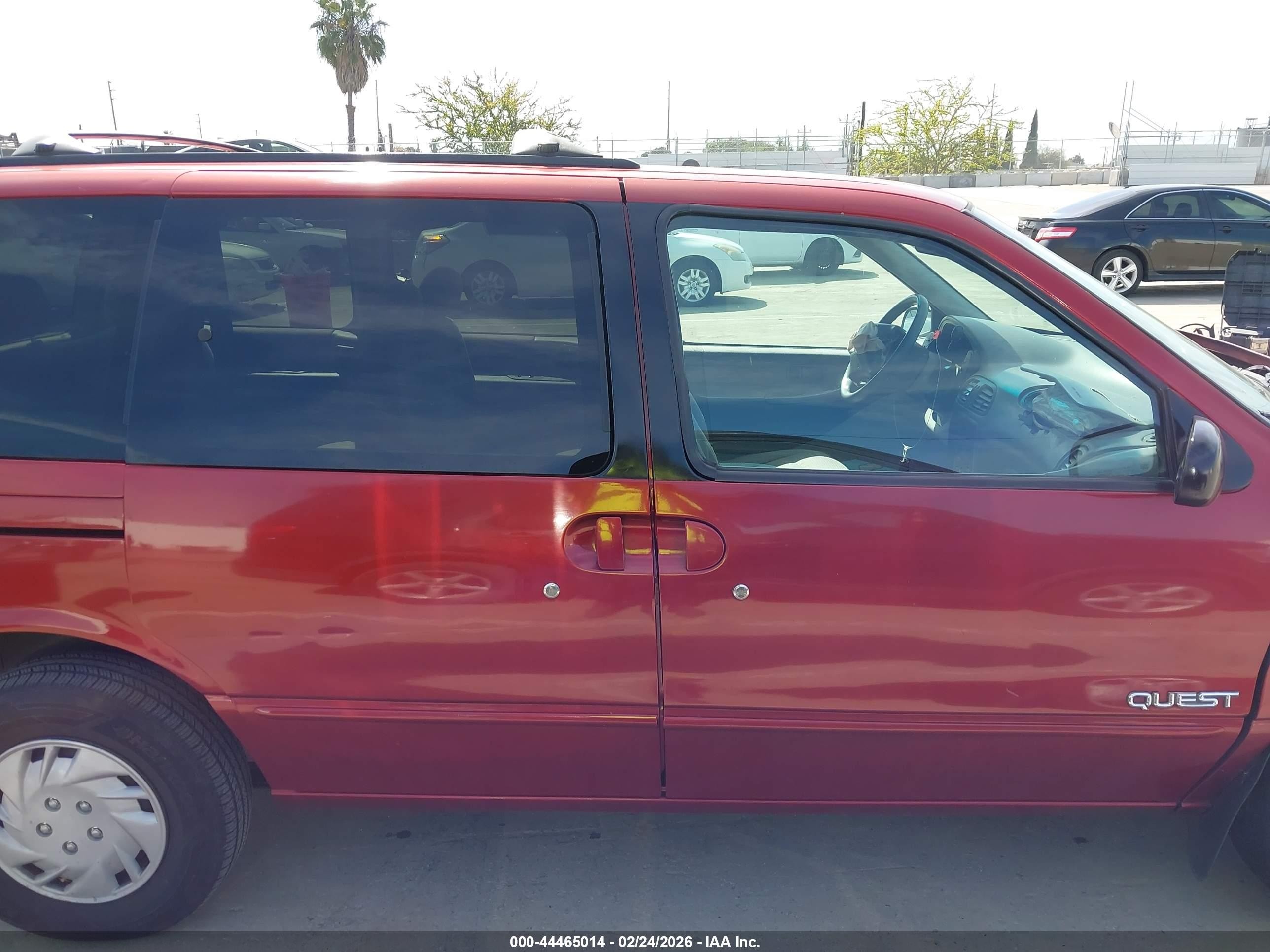 1998 Nissan Quest Gxe/xe Red vin: 4N2ZN1113WD813269
