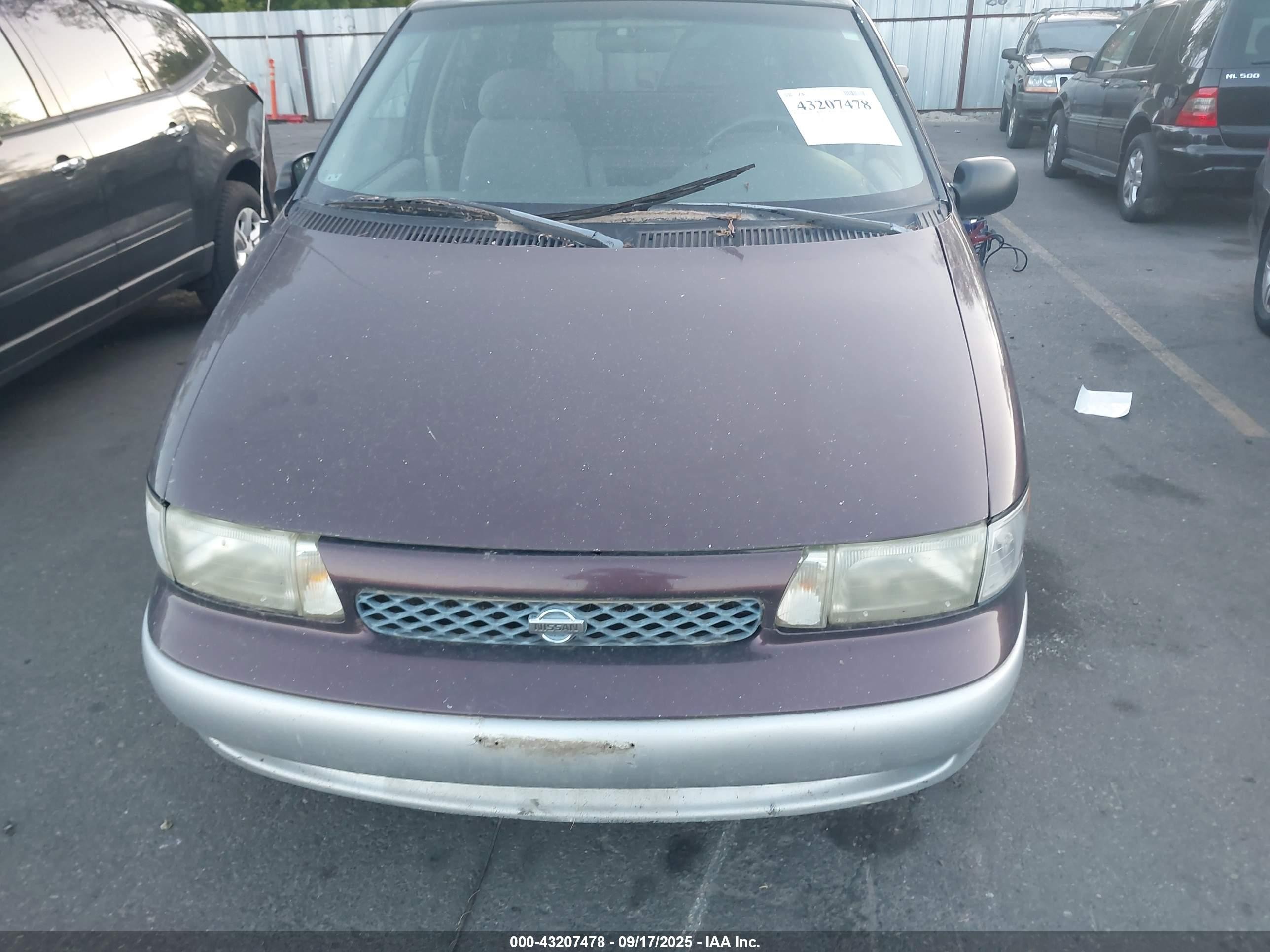 1998 Nissan Quest Gxe/xe Red vin: 4N2ZN1114WD815726