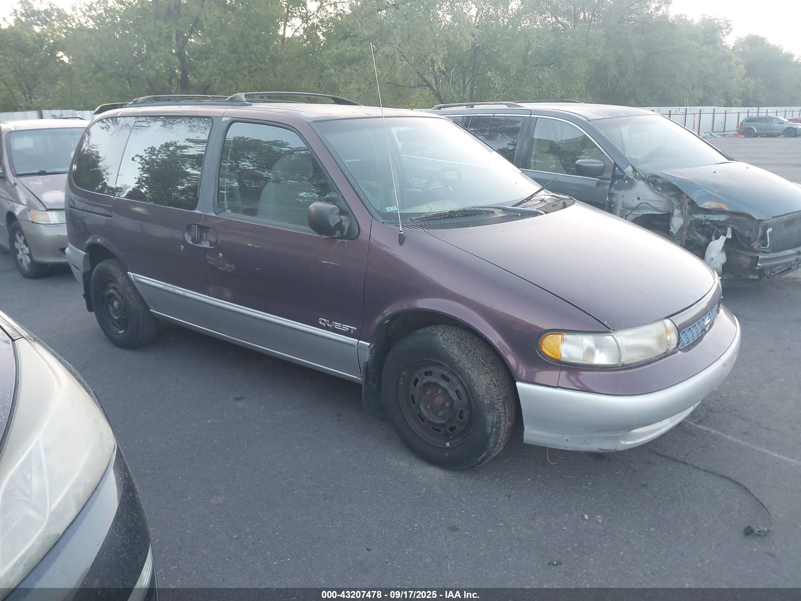 1998 Nissan Quest Gxe/xe Red vin: 4N2ZN1114WD815726