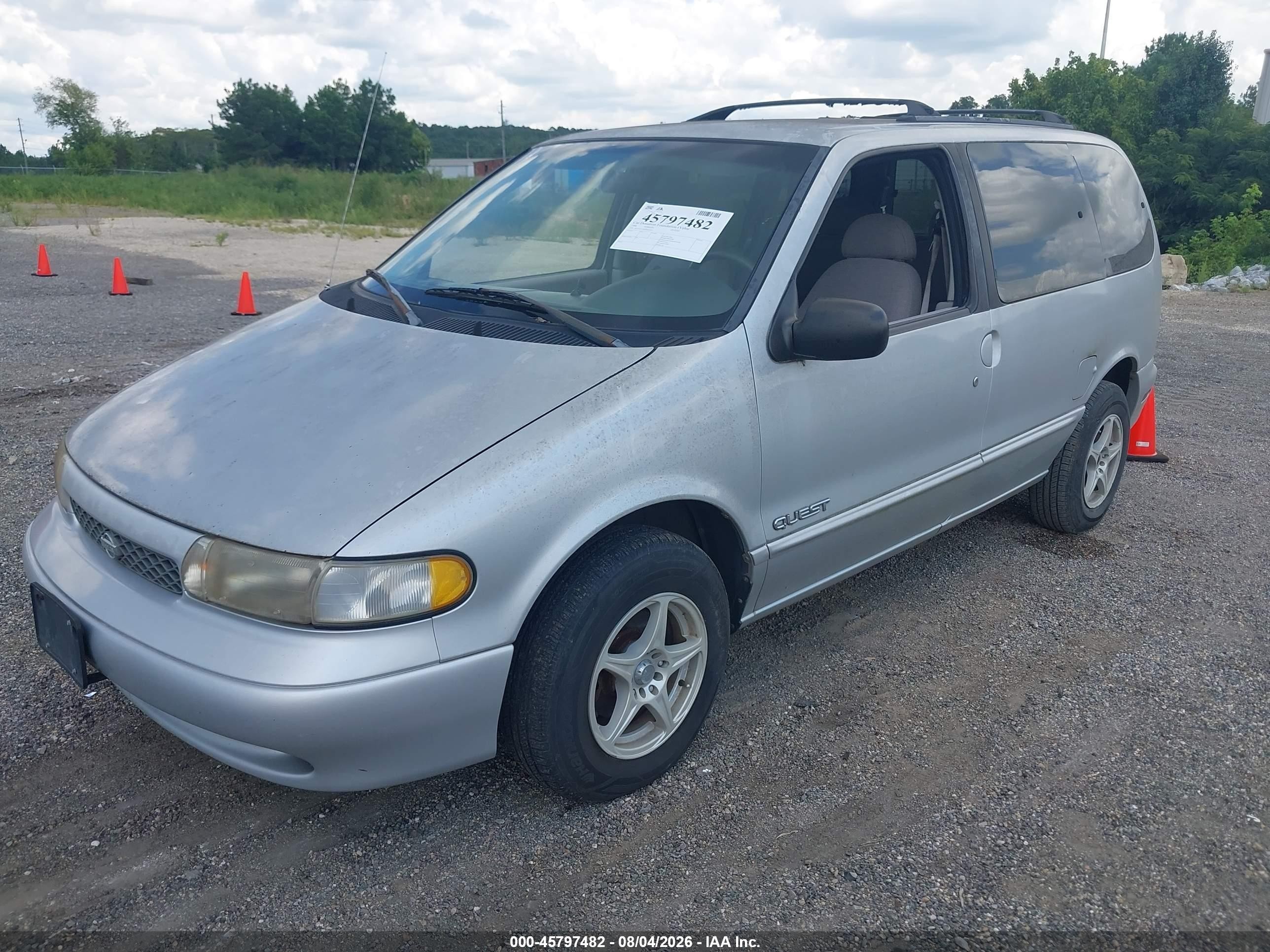 1998 Nissan Quest Gxe/xe Silver vin: 4N2ZN1118WD822033