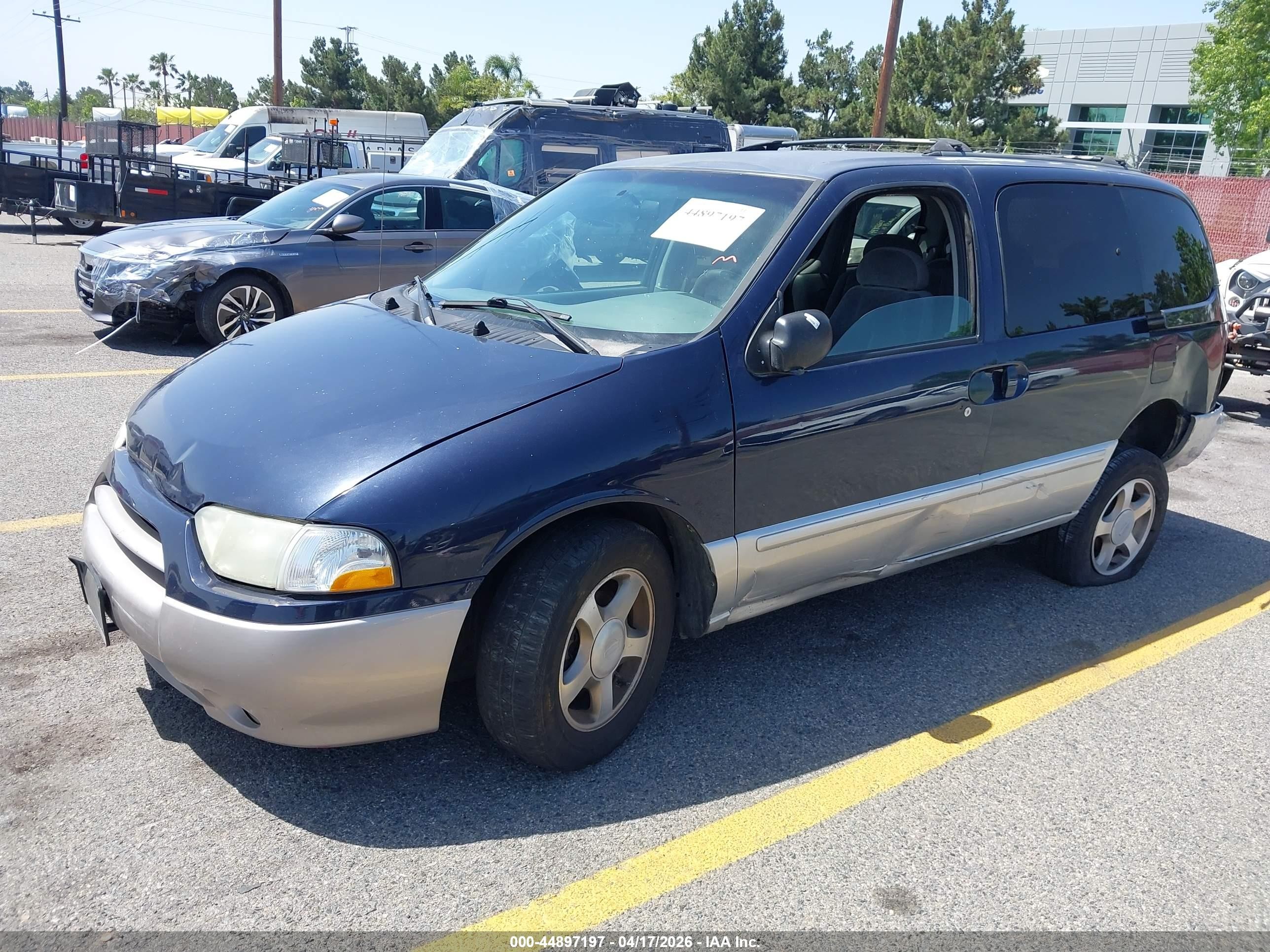 2001 Nissan Quest Gxe Черный vin: 4N2ZN15T01D808664