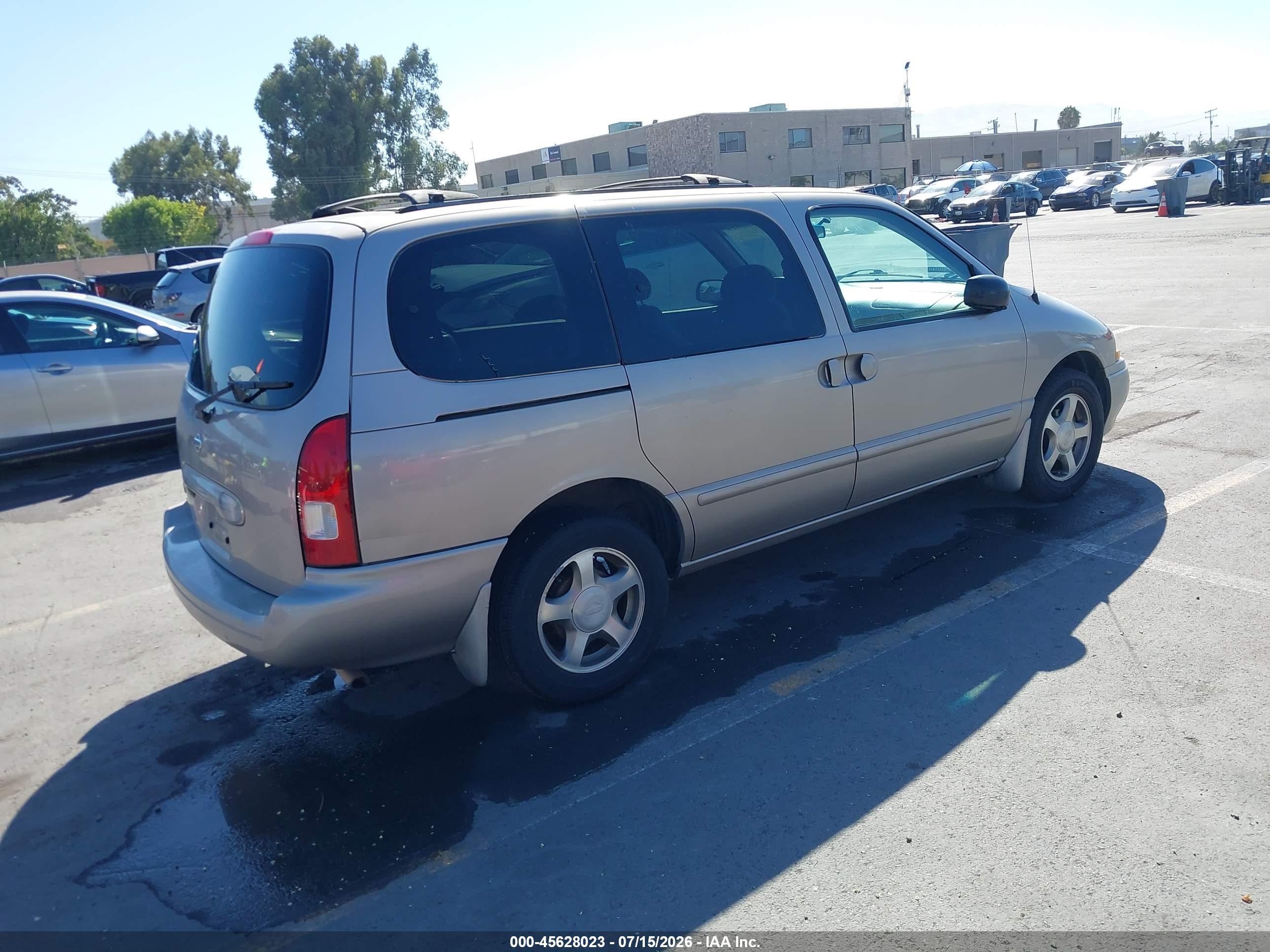 2001 Nissan Quest Gxe Brown vin: 4N2ZN15T01D819857