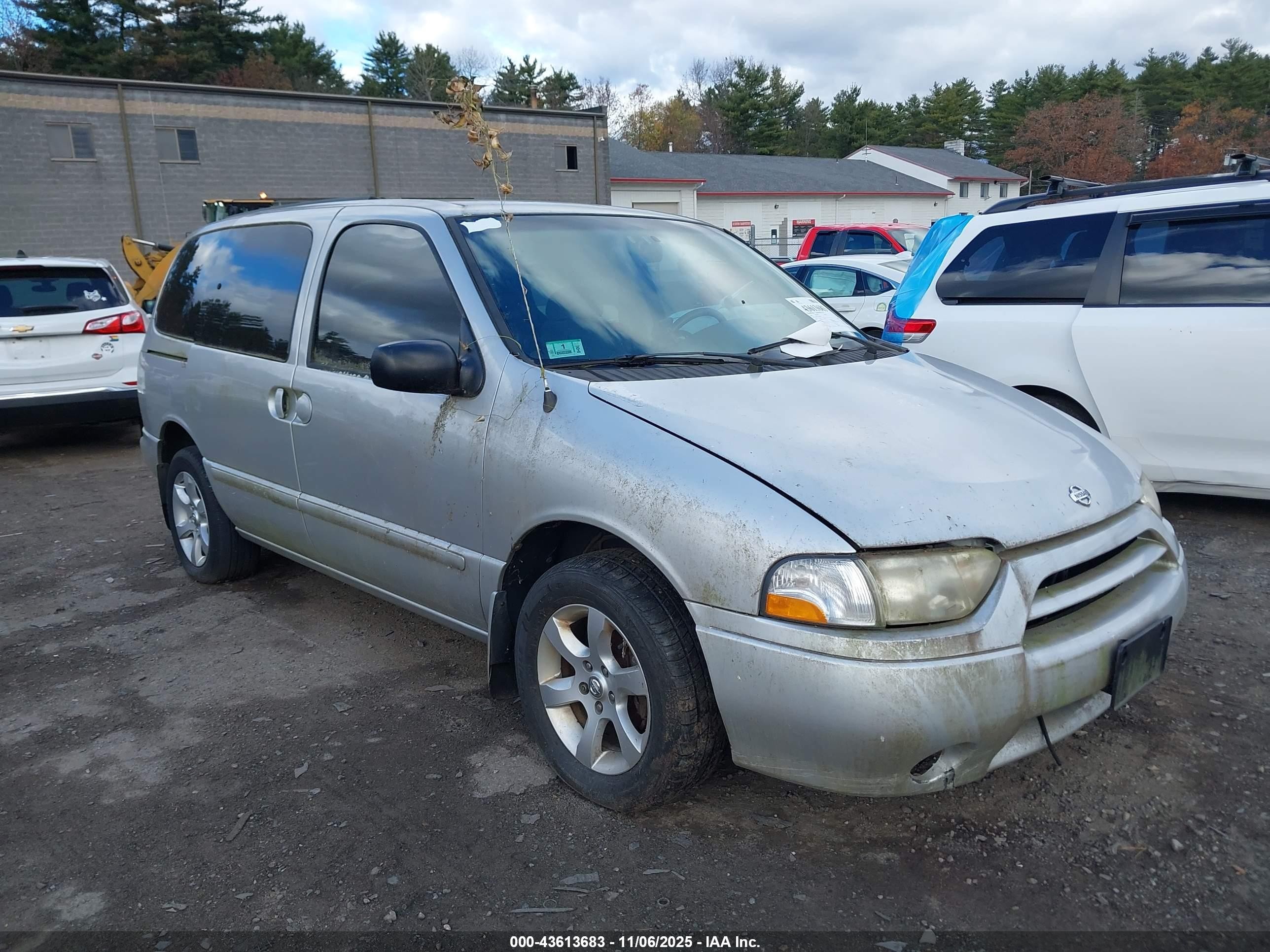 2002 Nissan Quest Gxe Gray vin: 4N2ZN15T12D820193